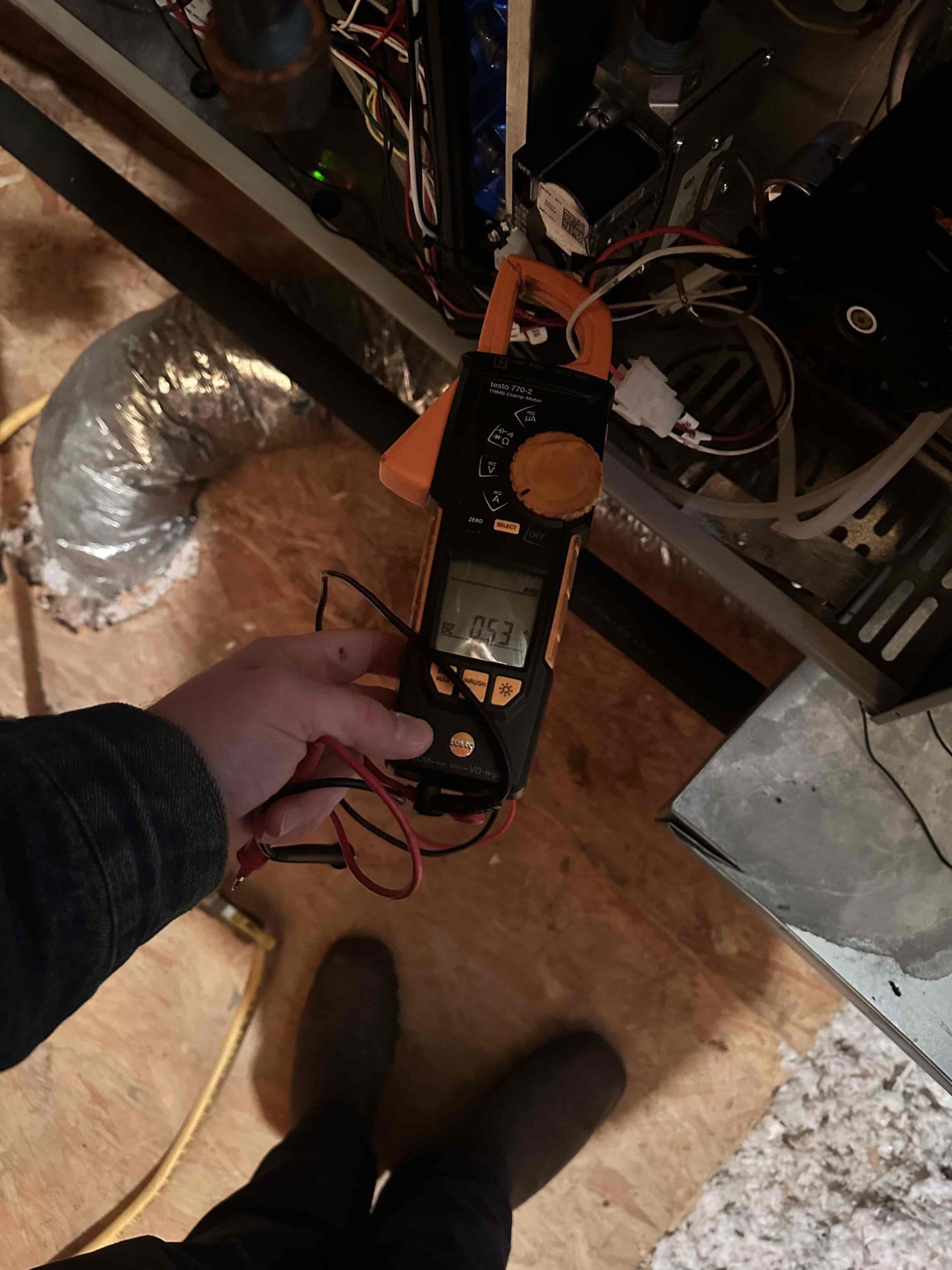 Upon arrival, I found no active codes keeping the system from operating. I checked the code history and found a reverse air flow code on 12/2/25. I power cycled the system and it come on and began heating. I believe the system had a minor hiccup with the communication. I cycled the unit for approximately 25-30 mins with no failures. I showed the customer how to perform a power cycle. 