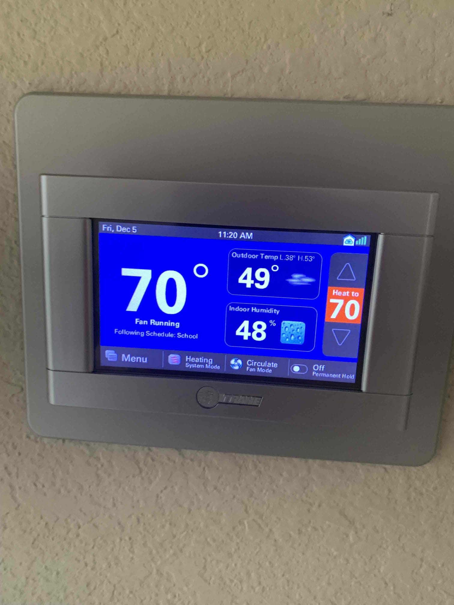 Dryer Vent Cleaning, preformed work and presented before and after pictures of results.


I preformed a 2 system heat maintenance on 2023 communicating Trane gas furnaces. I tested all electrical and safety components on each system. All tested within manufacturer specifications. I changed both filters at the time of inspection. 20x25x4 and 16x25x4. Temperature being supplied downstairs was at 109 degrees and 73 return. Upstairs was 106 and 68. I proceeded outside to visually inspect the outside units. While visually inspecting I noticed each system did not have any surge protection on the system. Surge protection cause be beneficial to add just in case of a lightning strike and/or surges in power. I provided estimates to have the surge protection installed. Units were heating upon departure. 