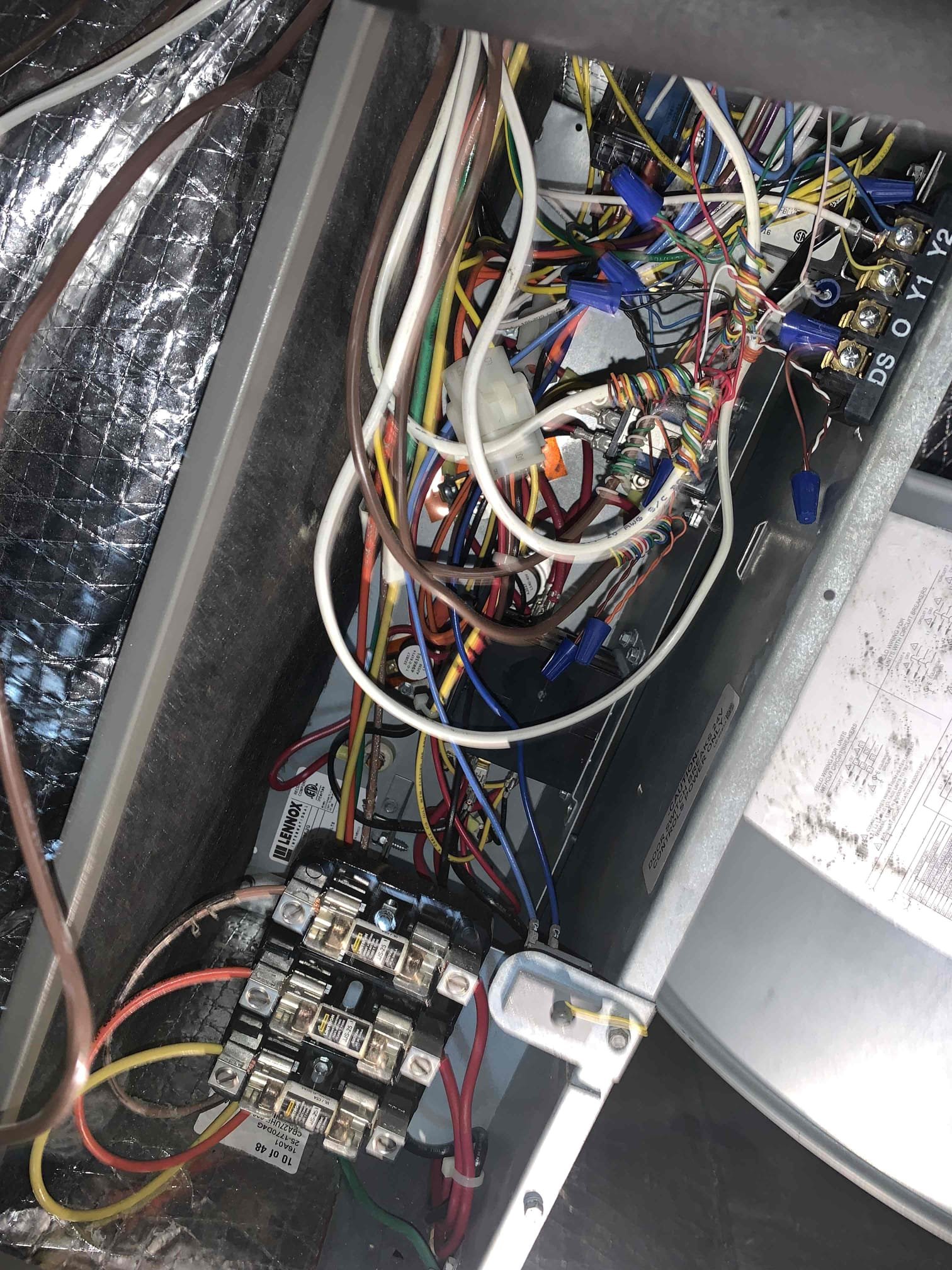 Preformed heat maintenance on 3 air handlers and 1 Mini split unit. All air handlers are straight electric. We tested all electrical components on each air handler. On #9 we found that the heat strips are not heating to full capacity. We are only reading 11 amps when they should be reading between 18-20 amps. On Lobby #31 everything was testing within manufacturer specifications. On upstairs apartment #10 all electrical components tested within manufacturer specifications We rinsed all condensers with water. All units could benefit from a blower wheel cleaning and chemical wash. The mini split unit is tied to an electrical room that needs to be kept cool, we rinsed the filter for the head of the unit and the condenser on the outside, verified good temperature split and washed filter. We changed all filters 20x25x1. Units were heating upon departure 