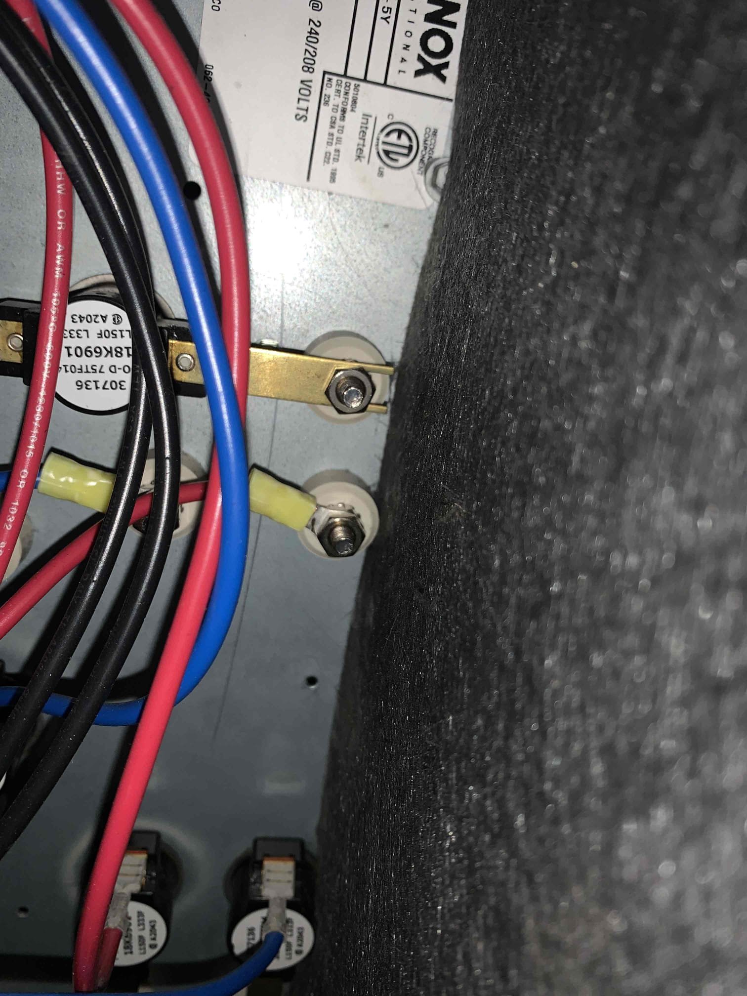 1. Visually inspected condenser coil for debris/ dirty.
2. Inspected condenser fan motor.
3. Inspected condenser fan blades.
4. Inspected/ cleaned wiring connections.
5. Tested compressor/ condenser fan motor capacitor.
6. Inspected / replaced return filter.
7. Inspected return plenum for debris/ dirty.
8. Inspected evaporator coil.
9. Inspected blower motor/ blower wheel.
10. Checked blower amp draw.
11. Measured temperature differential from supply to return. 20 degrees measured.
12. Tested capacitor and contactor (outdoor electrical)
13. Rinsed condenser unit to promote heat exchange
14. Tested electric heat and found no issues

AHU/CU 35 - all is well with normal unit operation
AHU/CU 36 - found debris and growth on evaporator coil and blower wheel recommend cleaning both of these. The debris on evaporator coil will increase stress on unit and decrease unit efficiency and on the blower wheel it will increase stress on the motor ultimately shortening the lifespan of the motor.
AHU/C