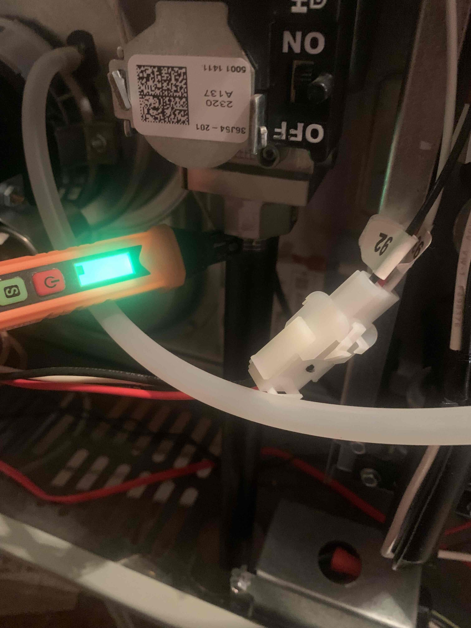 Preformed heating maintenance on 2023 Trane gas furnace. I tested all electrical components and safeties on the inside unit. All tested within manufacturer specifications. I changed the filter for the client. Aprilaire 213 20x25x4. Temperature being supplied to the home was at 104 and the return was at 69. I then proceeded outside where I visually inspected the condenser unit. As I was visually inspecting the unit I noticed the unit did not have any type of surge protection on it. Surge protection can help prevent damage during a lightning storm or possible surge in power. I provided an estimate to has surge protection installed on the outside unit. Unit was heating upon departure. 