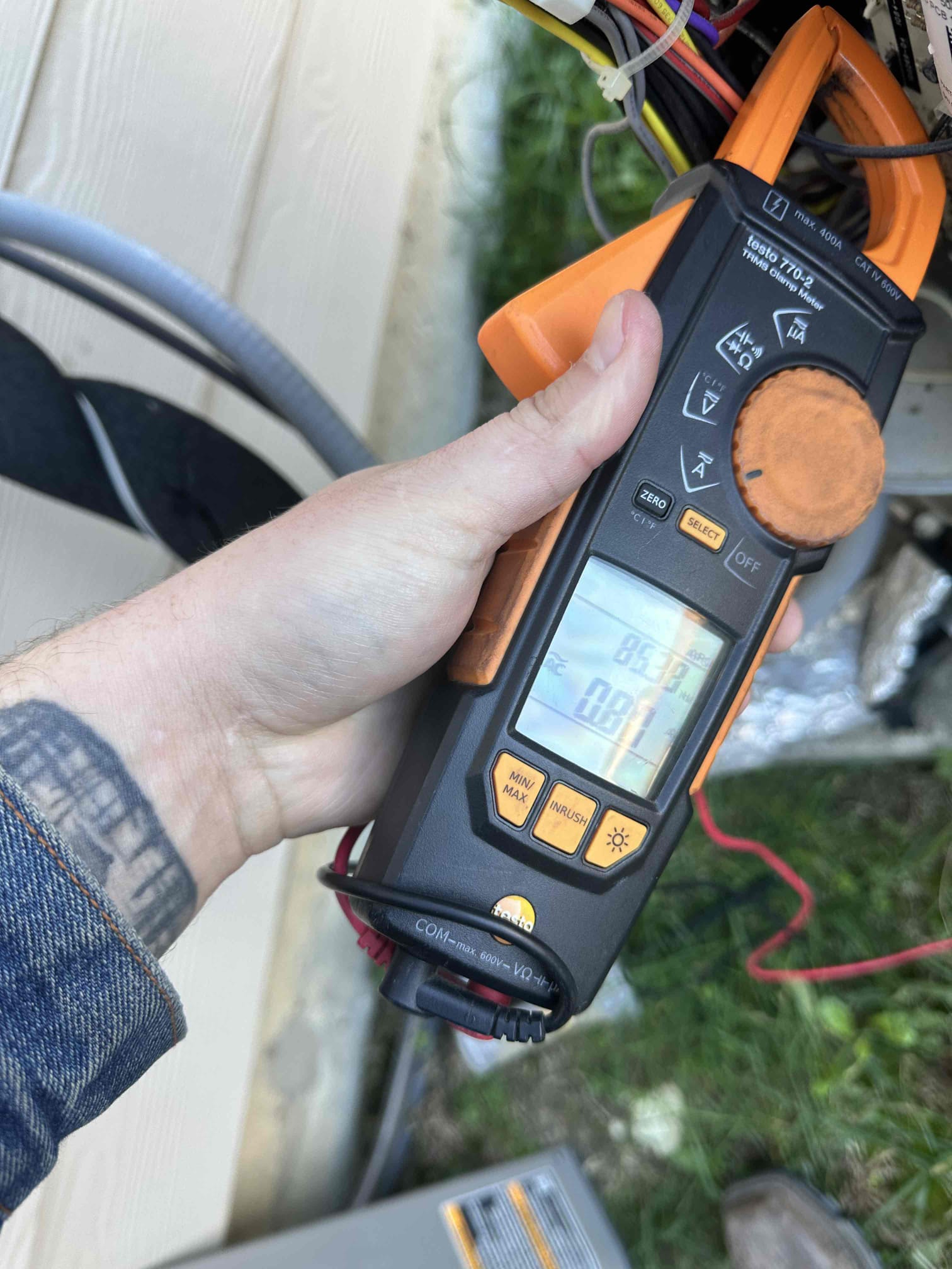 I performed a single heating maintenance on a Heatpump system. The outdoor unit is from 2016 and the indoor unit is from 2023. I checked amps, capacitor, filter, electrical, cleanliness, and safeties. During my evaluation, I noticed that the compressor is pulling close to its maximum rated amps when it starts. Also, I noticed that the capacitor 45/5 is outside of the manufacture specification for the fan motor side 4.2/5. The customer is interested in getting the work done, but we need to reach out to verify the route to payment. 