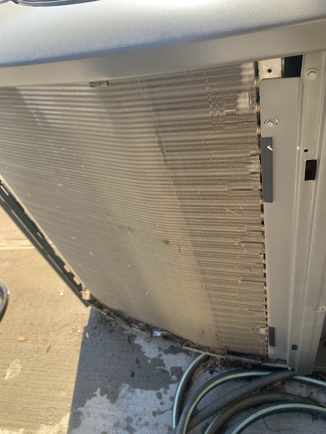 1. Visually inspected condenser coil for debris/ dirty.
2. Inspected condenser fan motor.
3. Inspected condenser fan blades.
4. Inspected/ cleaned wiring connections.
5. Tested compressor/ condenser fan motor capacitor.
6. Inspected / replaced return filter.
7. Inspected return plenum for debris/ dirty.
8. Inspected evaporator coil.
9. Inspected blower motor/ blower wheel.
10. Checked blower amp draw.
11. Measured temperature differential from supply to return. 20 degrees measured.
12. Tested capacitor and contactor (outdoor electrical)
13. Rinsed condenser unit to promote heat exchange
14. Tested electric heat and found no issues

AHU-2 all is well no issues at this time
AHU-3 all is well no issues at this time