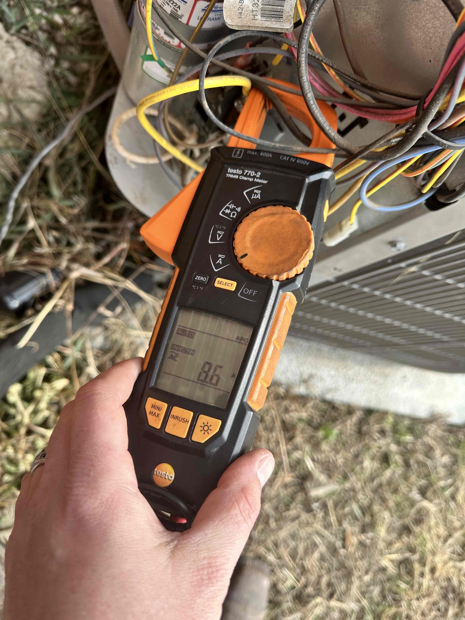 I performed a single heating maintenance on a 2017 heat pump system. I checked amps, capacitor, cleanliness, electrical, safeties, and connections. 
I thoroughly examined the indoor unit. I noticed that the evaporator coil is oxidized causing efficiency to be reduced. I proceeded outside and went to disengage the disconnected and determined that the copper blades were welded. This means the service disconnect has failed and is inoperable. The 70/7.5 capacitor was reading low on the compressor side 66/70. The unit currently does not have surge protection. Customer approved replacement of the disconnect and 70/7.5 warranty capacitor during time of service.