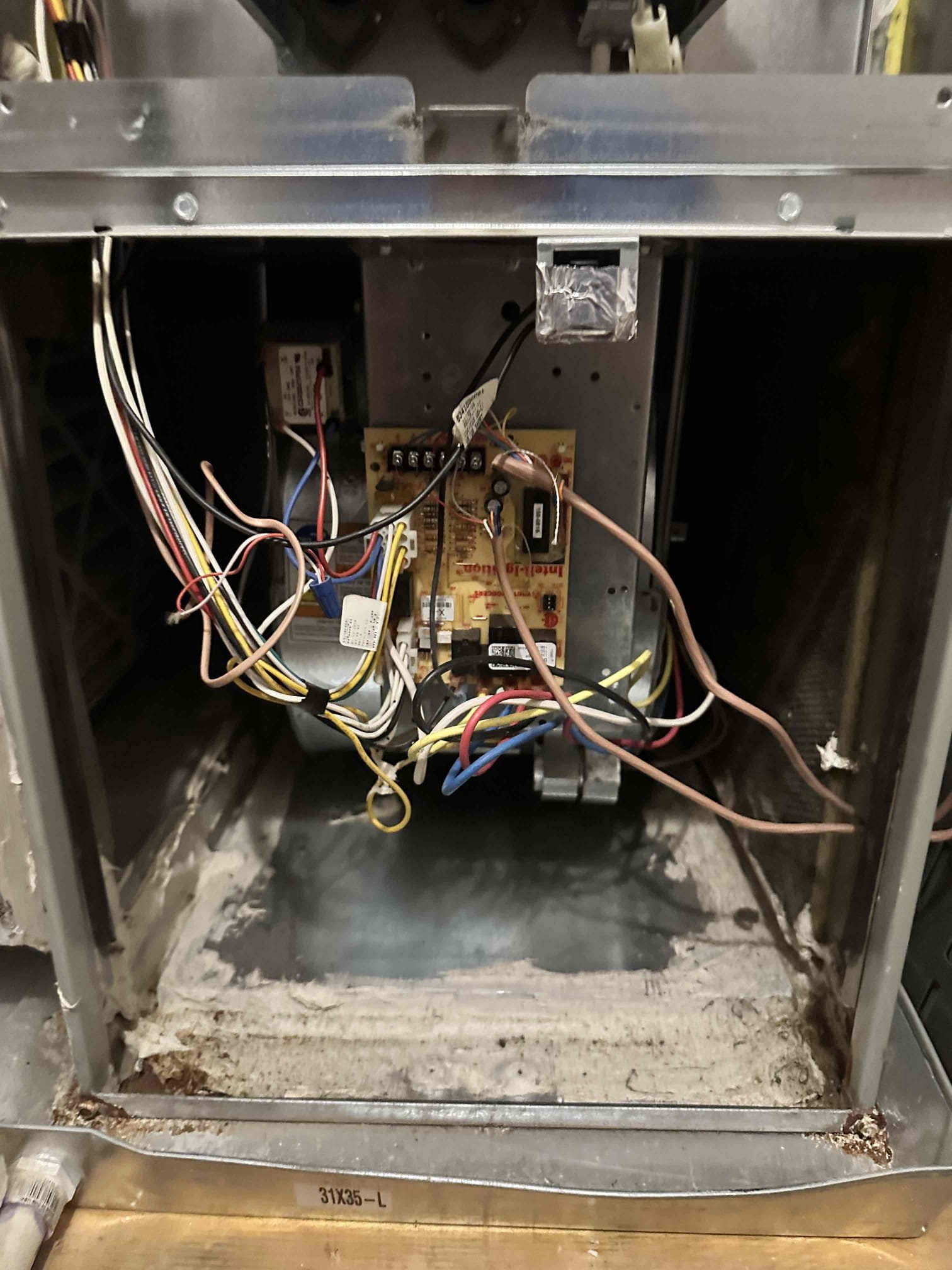 I returned to perform the work listed below. I tested both system to ensure proper operation before departure. Customer financed the work and I verified that he finished the email confirmation. 

Replacement of the upstairs blower motor 
Replacement of both blower capacitors
Cleaning both blower wheels 
Fix leaking gas lines at the flare connections