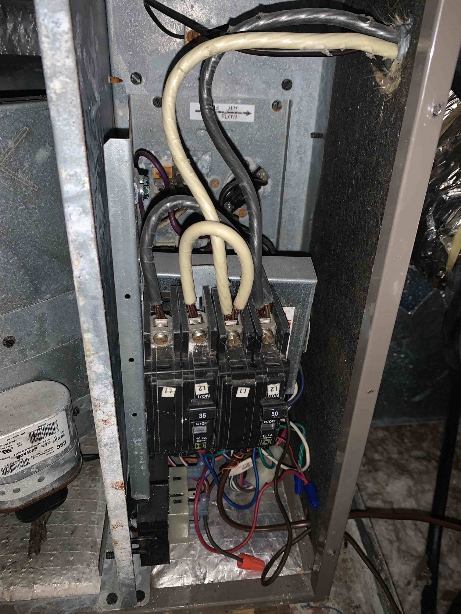 Preformed 2 system heat maintenance on Trane heat pump 2021, and 2016 Luxaire straight electric heat. I tested all electrical components on the inside units. All tested within manufacturer specifications. The upstairs unit could benefit from having the blower wheel and evaporator coil cleaned as I did find that there were a good amount of debris/dust on them. The downstairs unit was good. The filters had been changed by the client before arrival. I inspected the units outside. Both units were in working condition. Units were heating upon departure.