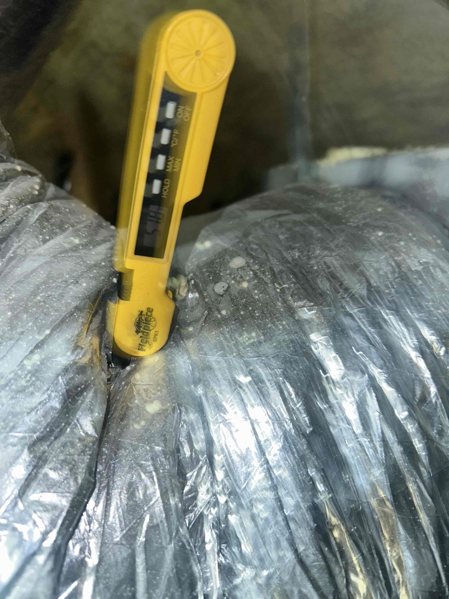 Upon arrival, I found the system was off. I pulled the disconnect for the office unit and turned it on. I opened the outdoor panel and found a spade connector for the fan motor not connected to the capacitor. I connected it and tested the unit. The system is fully operational, but I did notice an issue on the rise. I observed the sub cooling was high and moving erratically after 15 minutes of run time. I proceeded to the attic and took a temperature split. The temperature split was only an 11. I verified warranty on the airhandler and priced a warranty TXV. I provided 2 options.
1. Replace TXV, refrigerant filter, snd reuse current refrigerant 
2. Replaced TXV, refrigerant filter, and all of the refrigerant.

Replacing all of the refrigerant removes the risk of the refrigerant being contaminated and causing another issue.