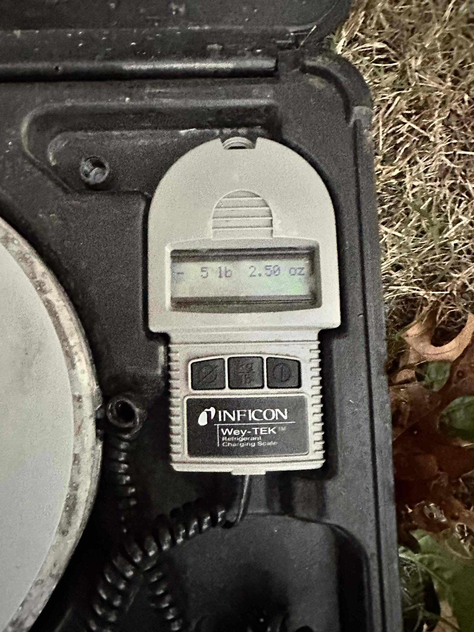 Upon arrival, I found the system low by 5 pounds of R410a. I located the leak on the backside of the evaporator coil. I presented options to address this issue. The options included filling it up, filling it up with leak seal, and replacement of the evaporator and condenser. Customer opted to fill it up with leak seal. I informed the customer that there is no warranty or guarantee on repairing it this way. This unit has been refilled and TXV replaced by another company. The TXV is a 1.5T to 3T danfloss. The TXV is not giving me the correct subcooling, but I managed to get a 18 degree temperature drop. Customer is considering replacing the evaporator and condenser but is not ready at this time.