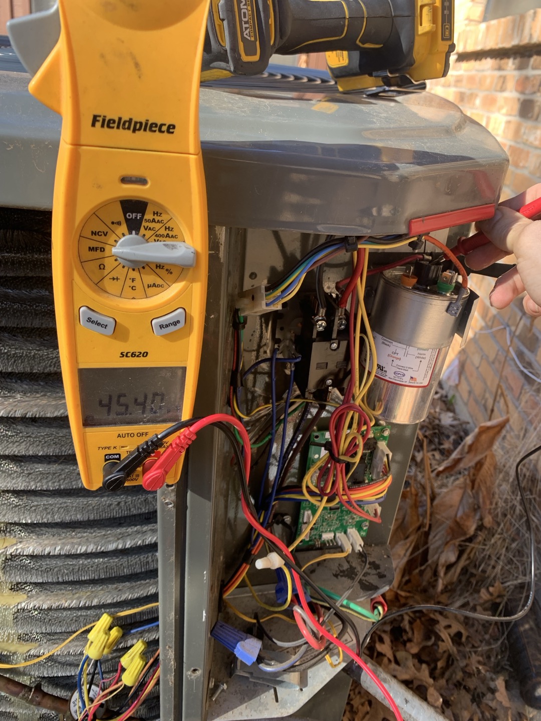 1. Visually inspected condenser coil for debris/ dirty.
2. Inspected condenser fan motor.
3. Inspected condenser fan blades.
4. Inspected/ cleaned wiring connections.
5. Tested compressor/ condenser fan motor capacitor.
6. Checked compressor amp draw.
7. Checked condenser fan motor amp draw.
8. Inspected / replaced return filter.
9. Inspected return plenum for debris/ dirty.
10. Inspected evaporator coil.
11. Inspected blower motor/ blower wheel.
12. Checked blower amp draw.
13. Measured temperature differential from supply to return. 20 degrees measured.
14. Tested capacitor and contactor (outdoor electrical)
15. Rinsed condenser unit to promote heat exchange
16. Tested emergency heat and found no issues

All is well with regards to heating cycle. However, I did find that the contactor was testing very low on the condenser. This will likely need to be changed out under parts and labor warranty very soon, however, it is still testing within range, and I am unable to process a warranty 