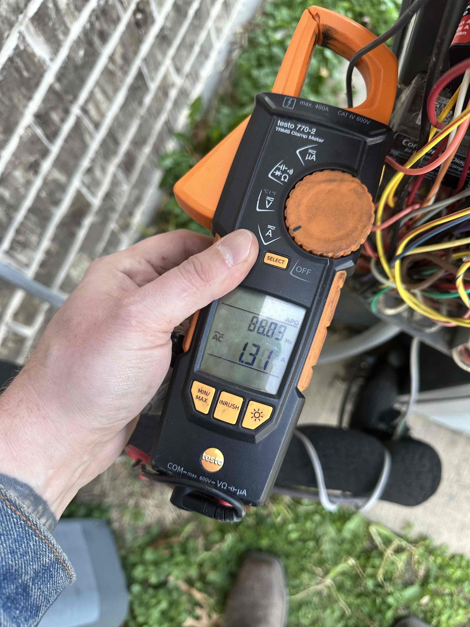 I performed a single heating maintenance on a 2015 heat pump system. I checked amps, capacitors, filter, electrical, cleanliness, and safeties. I discovered that the system is full of dust build up, the evaporator coil is oxidized and dirty, the blower wheel is dirty, and the emergency drain pan is compromised and in the early stages of rusting through. I provided options to address all of the issues. The complete cleaning would allow us to completely rejuvenate the airhandler, clear the drain line, clean the ducts, and clean your dryer vent. Also, I provided a bundle option to address all of the system’s needs for the best rate possible. 