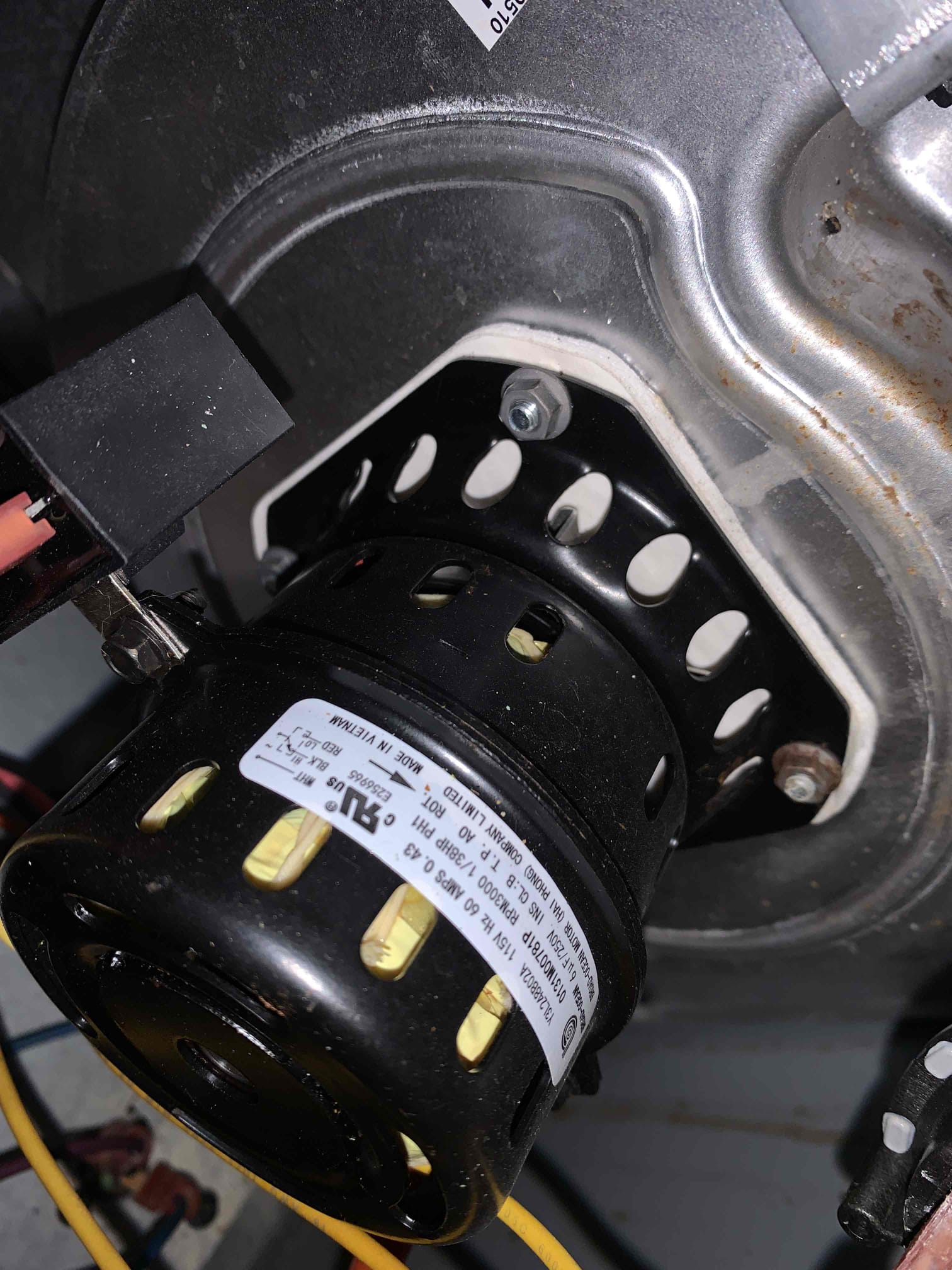 Performed a complete heating system maintenance and inspection. communicating 2021 Gas system.

Inspected and tested all electrical components and safety controls on the indoor unit; all components tested within manufacturer specifications.

While inspecting the inside unit I noticed the blower wheel to have dust/debris build up on it. The blower wheel could benefit from having a chemical cleaning preformed in it.


Verified system temperatures: return air temperature measured at 71°F; supply air temperature measured at 106°F and rising.

Confirmed air filter was recently replaced by client; filter size is 16” x 25” x 4”.

I visually inspected the outdoor unit, 
The outdoor unit was in good condition 

Confirmed system was operating properly and heating upon departure.

System Status: Operating normally at time of service