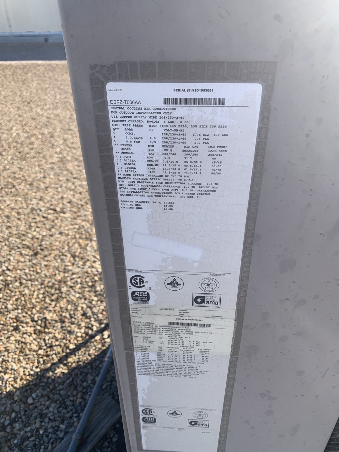 1. Visually inspected condenser coil for debris/ dirty.
2. Inspected condenser fan motor.
3. Inspected condenser fan blades.
4. Inspected/ cleaned wiring connections.
5. Tested compressor/ condenser fan motor capacitor.
6. Inspected / replaced return filters
7. Inspected return plenum for debris/ dirty.
8. Inspected evaporator coil.
9. Inspected blower motor/ blower wheel.
10. Checked blower amp draw.
11. Measured temperature differential from supply to return. 20 degrees measured.
12. Tested capacitor and contactor
13. Tested electric heat and found no issues

Noticed decent amount of dust and debris on condenser coil. Recommend chemical wash to improve efficiency in cooling. Unit in good working order upon departure.