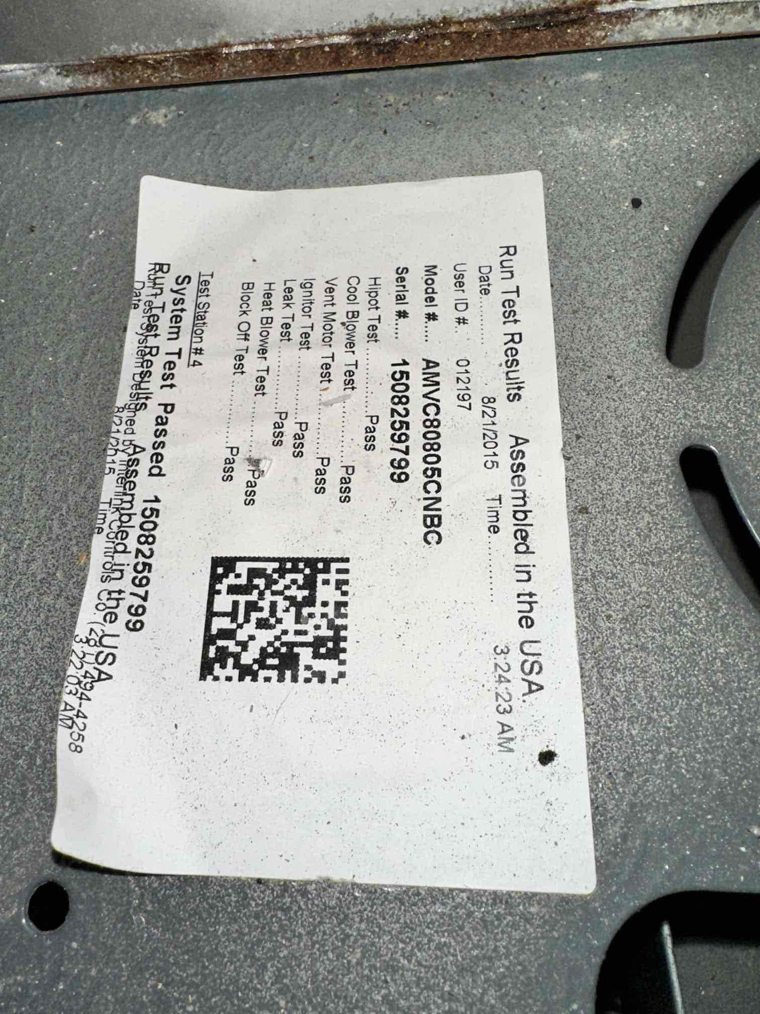Upon arrival, I performed a power cycle of the system. This removed the code on the thermostat. After a time delay, the system came on and began heating. It was not heating before. I took reading of the operation of the system and confirmed that he system is fully functional. To reboot the system, I shut off both breakers. They are labeled A/C and furnace. After 5 mins, I turned the A/C breaker on and then the furnace breaker. System is heating upon departure.