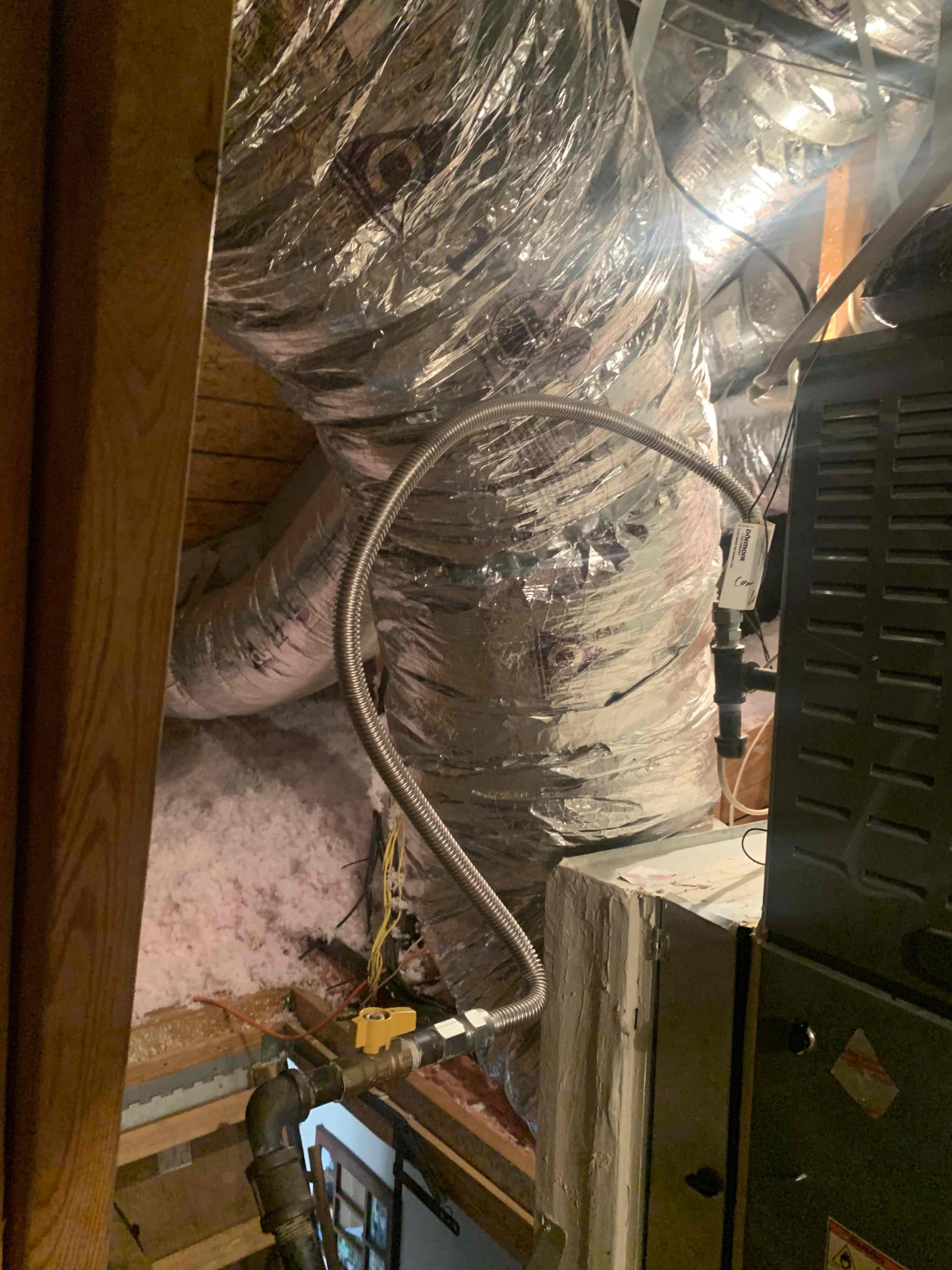 Performed a complete heating 2 system maintenance and inspection. 2016 Gas systems. 

Inspected and tested all electrical components and safety controls on the indoor unit; all components tested within manufacturer specifications.


Verified system temperatures: return air temperature measured at 71°F; supply air temperature measured at 113°F and rising.

Confirmed air filter was recently replaced by client; filter size is 20” x 25” x 4”.

I visually inspected the outdoor unit, 
The outdoor unit was in good condition . Provided estimates for surge protection. Client would like to visit in the spring. 

Client would like estimate to add a humidifier into the downstairs system.

Confirmed system was operating properly and heating upon departure.
