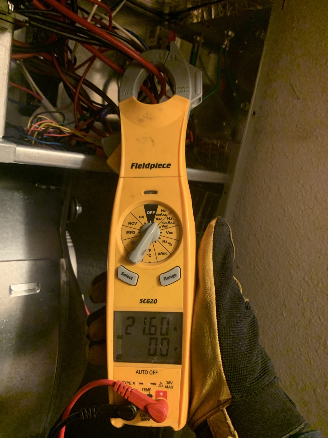 1. Visually inspected condenser coil for debris/ dirty.
2. Inspected condenser fan motor.
3. Inspected condenser fan blades.
4. Inspected/ cleaned wiring connections.
5. Tested compressor/ condenser fan motor capacitor.
6. Checked compressor amp draw.
7. Checked condenser fan motor amp draw.
8. Inspected / replaced return filter.
9. Inspected return plenum for debris/ dirty.
10. Inspected evaporator coil.
11. Inspected blower motor/ blower wheel.
12. Checked blower amp draw.
13. Measured temperature differential from supply to return. 20 degrees measured.
14. Tested capacitor and contactor (outdoor electrical)
15. Rinsed condenser unit to promote heat exchange
16. Tested emergency heat and found no issues

Heat pump and emergency heat heating cycle is working well. Homeowner brought to my attention that they lose power very frequently. Advised homeowner that installing surge protection would be very beneficial and could them from an expensive repair because everytime the power shuts of