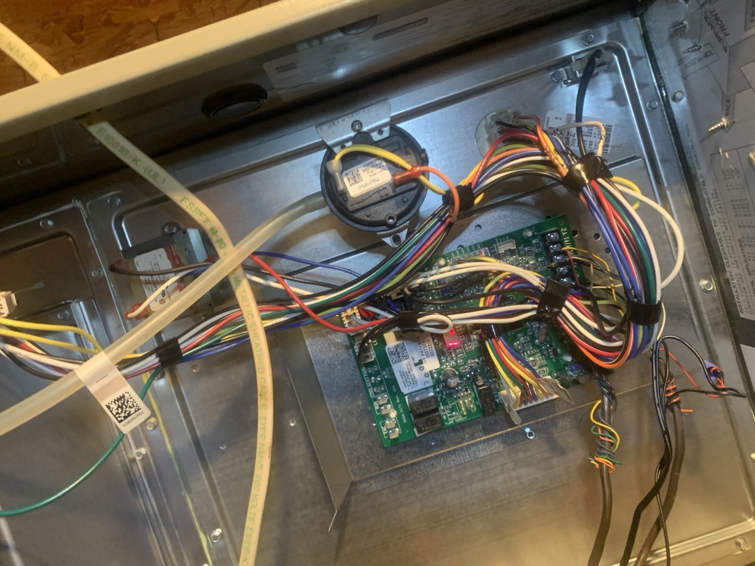 Replace pressure switch under warranty and extensively tested to ensure proper functionality. Found no issues at this time. Replaced filters on all 3 units. Upstairs hallway was very warm even though there were no supply vents nearby. Set fan to circulate in order better balance air temps.