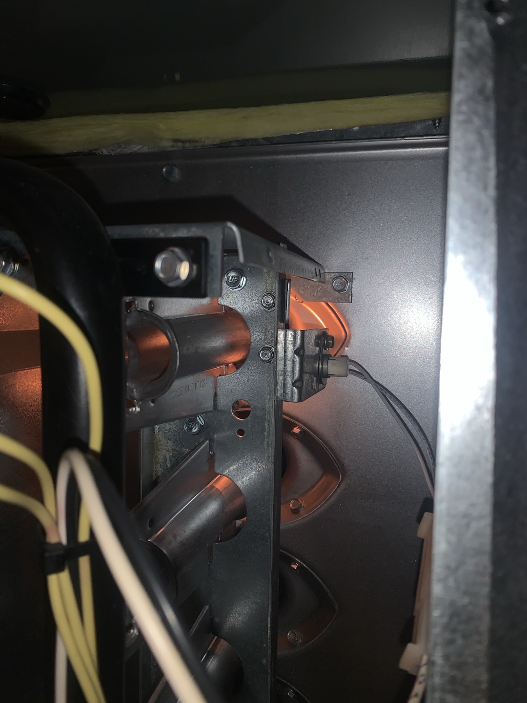 Performed maintenance on 2020 Trane furnace 
1. Visually inspected condenser coil for debris/ dirty.
2. Inspected condenser fan motor.
3. Inspected condenser fan blades.
4. Inspected/ cleaned wiring connections.
5. Tested for gas leaks
6. Tested functionality and cleaned flame sensor
7. Tested functionality and cleaned pressure switches and ports
8. Inspected / replaced return filter.
9. Inspected return plenum for debris/ dirty.
10. Inspected evaporator coil.
11. Tested functionality and visually inspected surface igniter
12. Checked blower amp draw.
13. Measured temperature differential from supply to return. 20 degrees measured.
14. Drain line tested with gallon of water for clogs and to push anything trying to solidify out

Upon initial inspection, I noticed a gas smell near the burner log. Upon further inspection, I was able to verify gas was leaking out of the orifices when the unit was off. This indicates a faulty gas valve that is not fully closing. I also noticed a decent amou