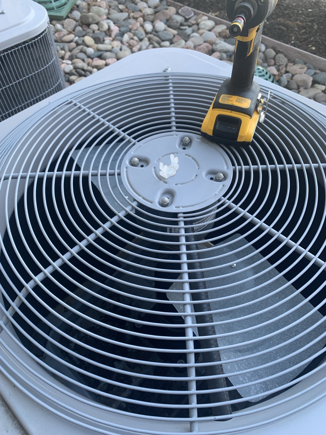 Performed maintenance on 5 carrier furnaces 

 1. Visually inspected condenser coil for debris/ dirty.
2. Inspected condenser fan motor.
3. Inspected condenser fan blades.
4. Inspected/ cleaned wiring connections.
5. Tested for gas leaks
6. Tested functionality and cleaned flame sensor
7. Tested functionality and cleaned pressure switches and ports
8. Inspected / replaced return filter.
9. Inspected return plenum for debris/ dirty.
10. Inspected evaporator coil.
11. Tested functionality and visually inspected surface igniter
12. Checked blower amp draw.
13. Measured temperature differential from supply to return. 20 degrees measured.
14.Drain line tested with gallon of water for clogs and to push anything trying to solidify out

Dining room 1 - storage left 
The blower motor is leaking oil. This is a clear indication that the motor is failing and will likely lock up soon. The high limit switch is turning the unit off before max temperature is reached. This means the switch is faulty an