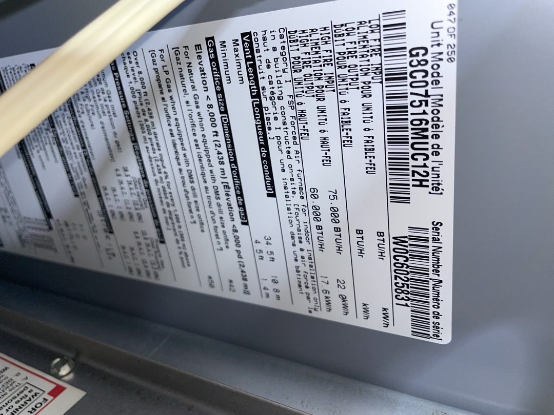  1. Visually inspected condenser coil for debris/ dirty.
2. Inspected condenser fan motor.
3. Inspected condenser fan blades.
4. Inspected/ cleaned wiring connections.
5. Tested for gas leaks
6. Tested functionality and cleaned flame sensor
7. Tested functionality and cleaned pressure switches and ports
8. Inspected / replaced return filter.
9. Inspected return plenum for debris/ dirty.
10. Inspected evaporator coil.
11. Tested functionality and visually inspected surface igniter
12. Checked blower amp draw.
13. Measured temperature differential from supply to return. 20 degrees measured.
14.Drain line tested with gallon of water for clogs and to push anything trying to solidify out

Found outdoor condenser blanketed in debris and dust. This causes undue stress on the compressor and all connected components. I would highly recommend having the coils cleaned in order to keep this unit alive as long as possible.  I also noticed there’s no float switch on this unit. This can cause water t