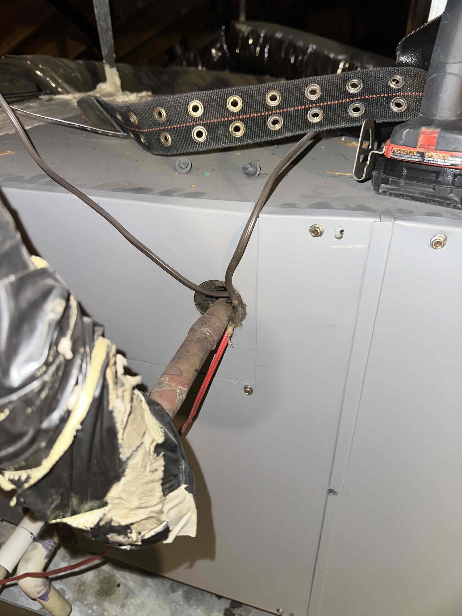 I performed an evaluation on a 2015 heat pump system. I checked amps, filter, electrical, cleanliness, and safeties. I discovered quite a few concerns with the system. The indoor unit is in need of evaporator coil cleaning. A dirty coil causes a higher cost to run the equipment, and stress to the compressor. The system currently does not have a working water safety switch, the low voltage wires rest against the refrigerant and will begin to burn a hole in the wires, and the system really needs duct cleaning. 
Also, the outdoor unit has notable issues. I noticed that the condensing coil has build up on the back side of the unit. This leads to stress and a higher cost to run the equipment. The unit has a failing capacitor and high starting amps. This is going to directly affect all components in the outdoor unit and may cause the compressor to not start. The contactor has burning present from normal wear and tear. The low voltage wire is exposed and has visual u/v damage to the protectiv