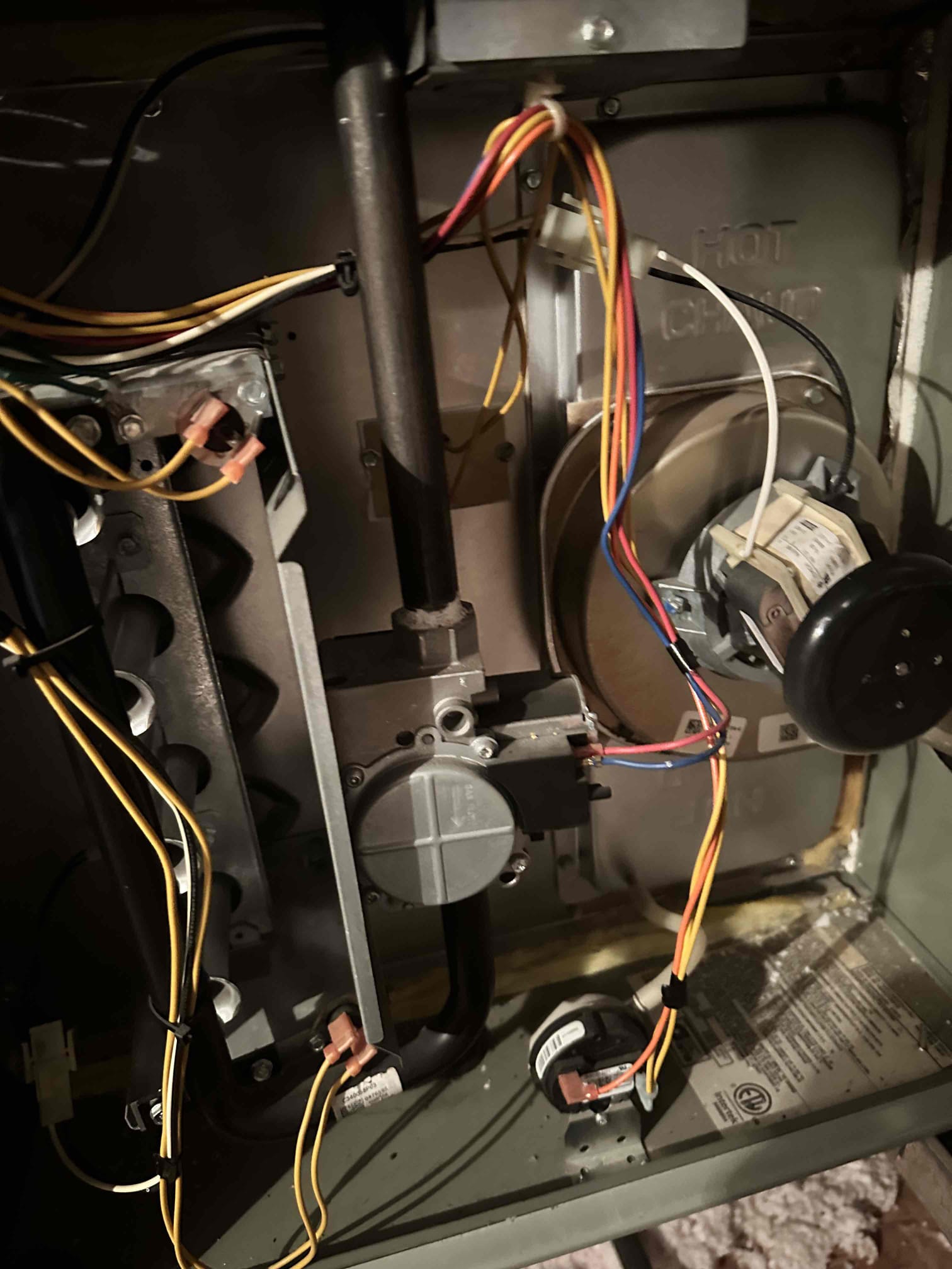 I performed 2 heating maintenances on 2016 gas systems. I checked amps, filters, electrical, cleanliness, and safeties. I discovered a couple issues and concerns on the equipment. The emergency pan for the upstairs unit is becoming rusted, neither system has a water safety switch, both units have filthy blowers, and the downstairs unit has a faulty high limit switch. I cleaned the dryer vent during the visit and collect. I spoke with the homeowner about my findings, but was not able to go over options to address these areas of concerns. I emailed the options to the customer. 