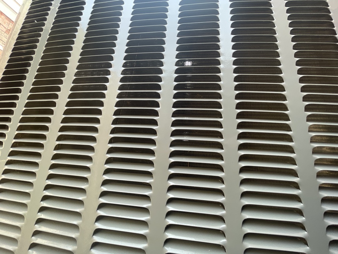 1. Visually inspected condenser coil for debris/ dirty.
2. Inspected condenser fan motor.
3. Inspected condenser fan blades.
4. Inspected/ cleaned wiring connections.
5. Tested compressor/ condenser fan motor capacitor.
6. Checked compressor amp draw.
7. Checked condenser fan motor amp draw.
8. Inspected / replaced return filter.
9. Inspected return plenum for debris/ dirty.
10. Inspected evaporator coil.
11. Inspected blower motor/ blower wheel.
12. Checked blower amp draw.
13. Measured temperature differential from supply to return. 20 degrees measured.
14. Tested capacitor and contactor (outdoor electrical)
15. Rinsed condenser unit to promote heat exchange
16. Tested emergency heat and found no issues

Found larger amount of dust and debris buildup on evaporator coil ( pictures included.). Also found decent amount of dust during the accumulate in the darks recommend duct cleaning to avoid dust from being pulled into the unit and improve indoor air quality. I also noticed there was 