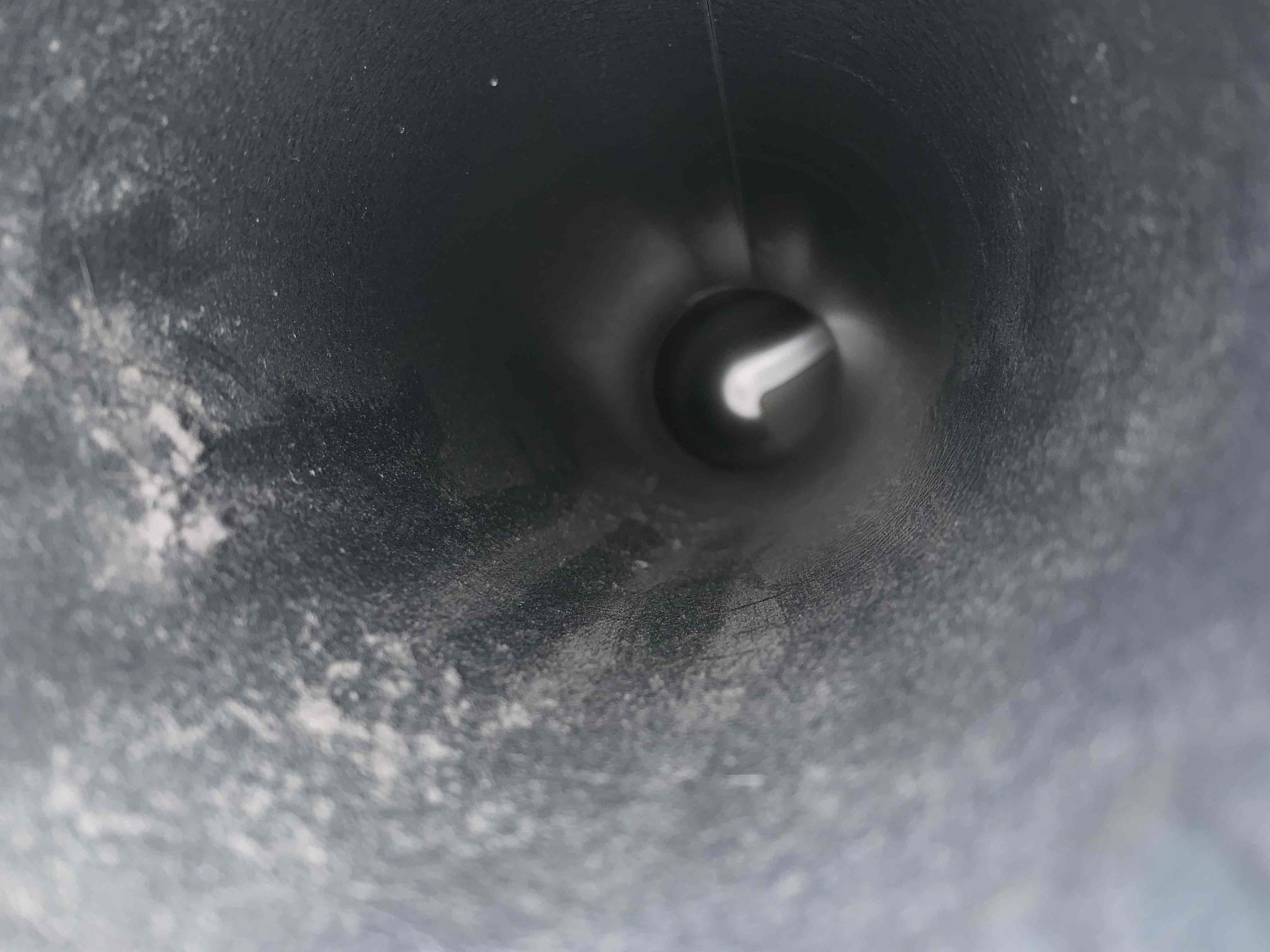 Preformed dryer vent cleaning. 