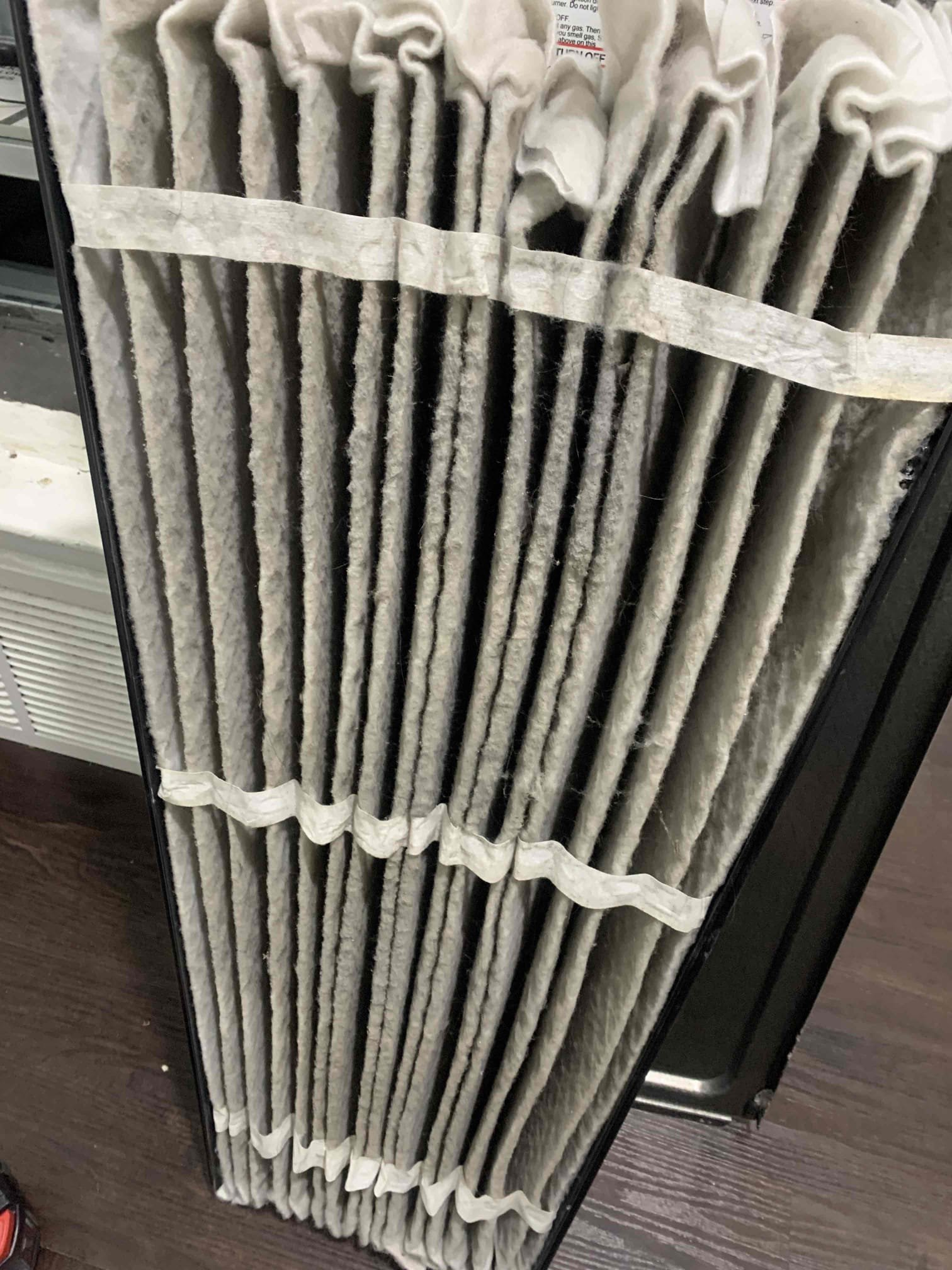 Unit going into thermal over load on the blower motor due to an extremely dirty filter. Client wants filter changed. Advised will need to come back tomorrow to change it. 