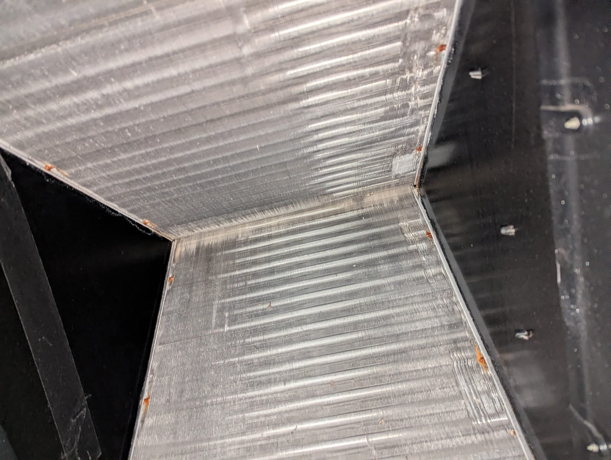 We cleaned the coils of the outside and inside units 