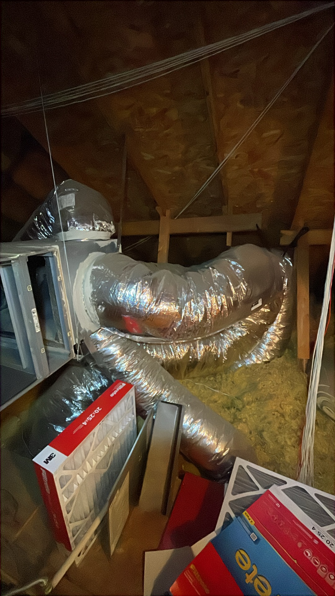  1. Visually inspected condenser coil for debris/ dirty.
2. Inspected condenser fan motor.
3. Inspected condenser fan blades.
4. Inspected/ cleaned wiring connections.
5. Tested for gas leaks
6. Tested functionality and cleaned flame sensor
7. Tested functionality and cleaned pressure switches and ports
8. Inspected / replaced return filter.
9. Inspected return plenum for debris/ dirty.
10. Inspected evaporator coil.
11. Tested functionality and visually inspected surface igniter
12. Checked blower amp draw.
13. Measured temperature differential from supply to return. 20 degrees measured.
14.Drain line tested with gallon of water for clogs and to push anything trying to solidify out


Found large amount of dust in return plenum and a decent bit of dust on the blower wheel. Since I am seeing this much dust on the blower wheel it is inevitable that the evaporator coil is just as dirty since they are both after the filter. Upon proceeding to the outdoor unit I noticed that the outdoor uni