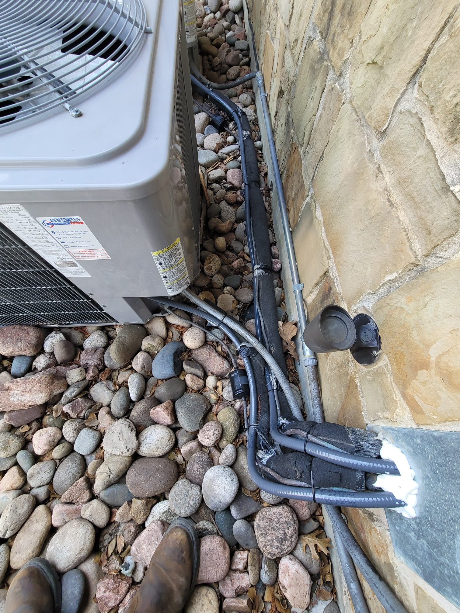 Sheathed and sealed all outdoor units to prevent UV damage and breaks in the exposed wire. Replaced blower motor and high limit switch on dining room 1 located in storage room on left unit. Replaced capacitor for dining room 2 located in storage room on right. Replaced blower motor for workout room and high limit in atrium. Locking caps were not installed at this time. Advised customer that we would be returning likely today to install the locking caps. Tested high limit switches and found no further issues at this time. Units in good working order upon departure.