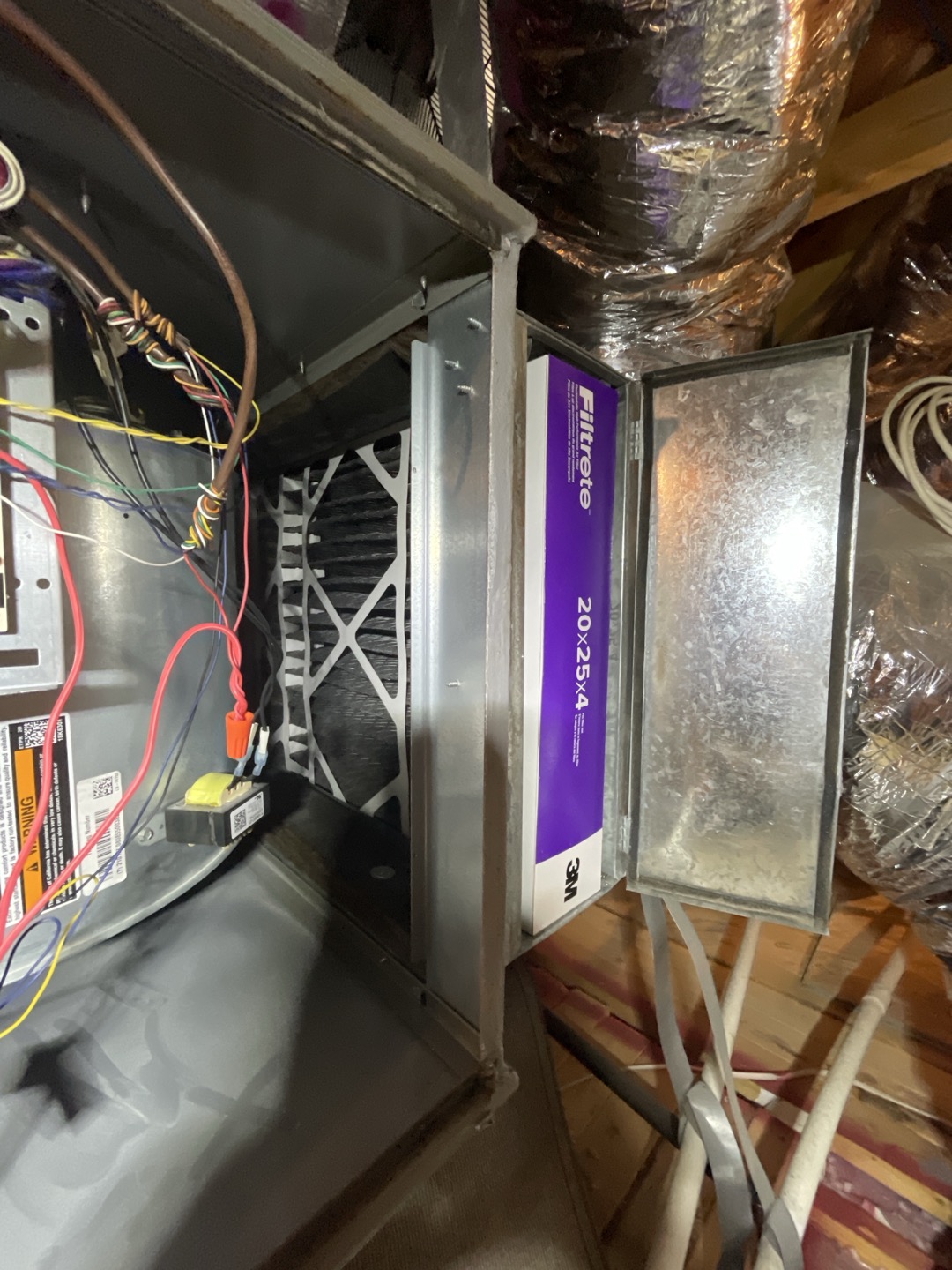 Performed cooling maintenance and dryer vent cleaning as scheduled 
2. Visually inspected condenser coil for debris/ dirty.
3. Inspected condenser fan motor.
4. Inspected condenser fan blades.
5. Inspected/ cleaned wiring connections.
6. Tested compressor/ condenser fan motor capacitor.
7. Checked compressor amp draw.
8. Checked condenser fan motor amp draw.
9. Inspected / replaced return filter.
10. Inspected return plenum for debris/ dirty.
11. Inspected evaporator coil.
12. Inspected blower motor/ blower wheel.
13. Checked blower amp draw.
14. Measured temperature differential from supply to return. 20 degrees measured.
15. Inspected drain lines and treated to prevent blockages 
16. Rinsed condenser unit to promote heat exchange

Found 5 year old capacitor on outdoor unit testing within range. Typical life span of capacitors is about 3-5 years and unit will not work without it and may cause damage if allowed to continuously attempt to run in cooling. Found fresh air intake filter ex