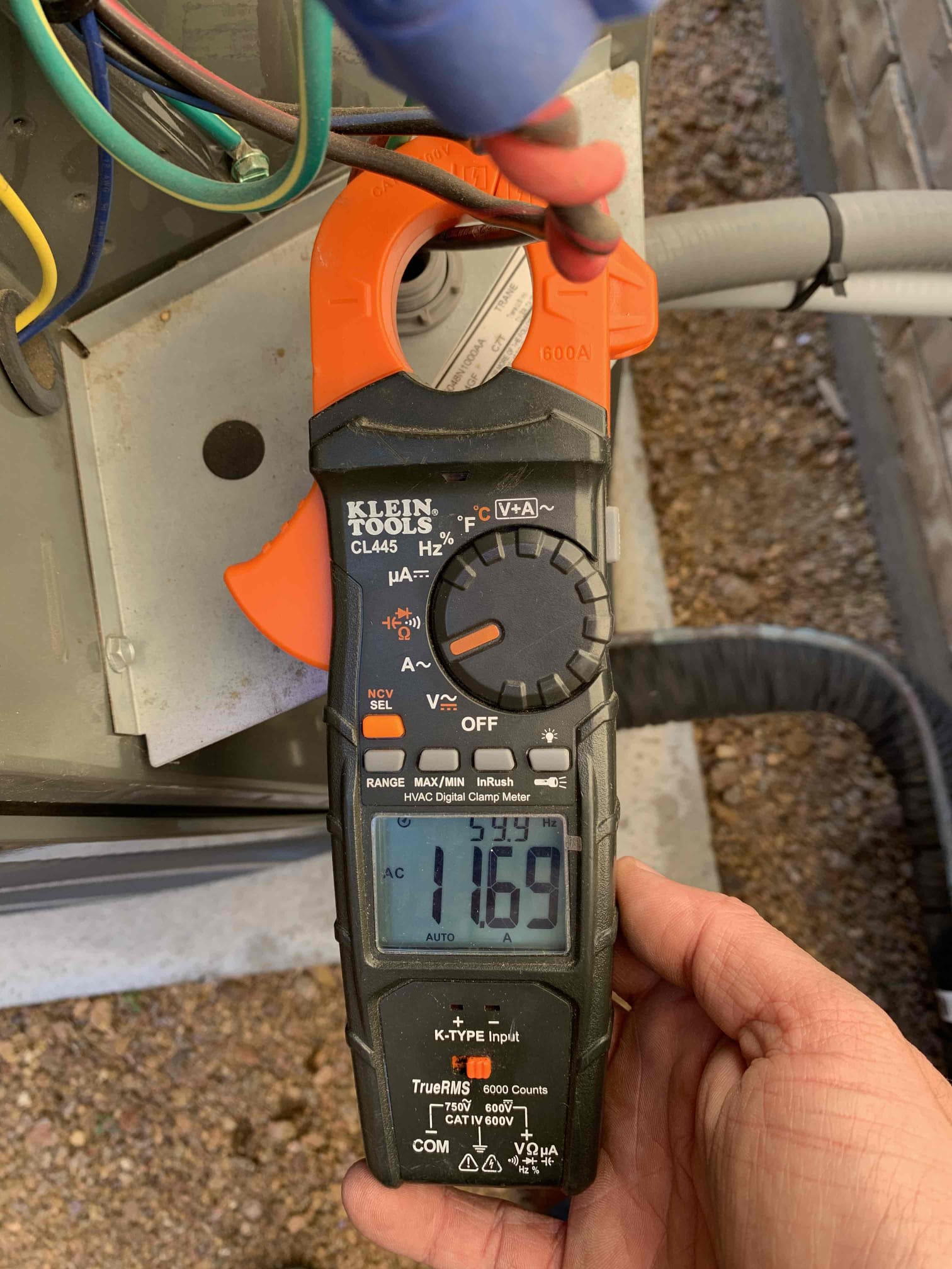 Client stated her daughter’s bedroom is not getting cool enough durning the cooling season. We spoke about possibly adding a return duct to her room to help with the hot and cold spot. Preformed single system cooling maintenance on a 2023 gas system. I tested all electrical components on the inside unit. All tested within manufacturer specifications. I changed filter for client today Aprilaire 210 (20x25x4). I treated drain lines with total c. Temp across the coil was 20 degrees drop. 53 supply and 75 return. I proceeded outside where I tested all electrical components, run and start amps of the compressor. All electrical tested within manufacturer specifications. The compressor start amps were over amping at 100 plus rated for 124. Also noticed the unit was not protected against any type of surge in power. I provided estimates to have all concerns resolved. 
I completed thorough evaluation of system. Condenser compressor is starting high on amps. Over 100 rated for 124. Also the syste