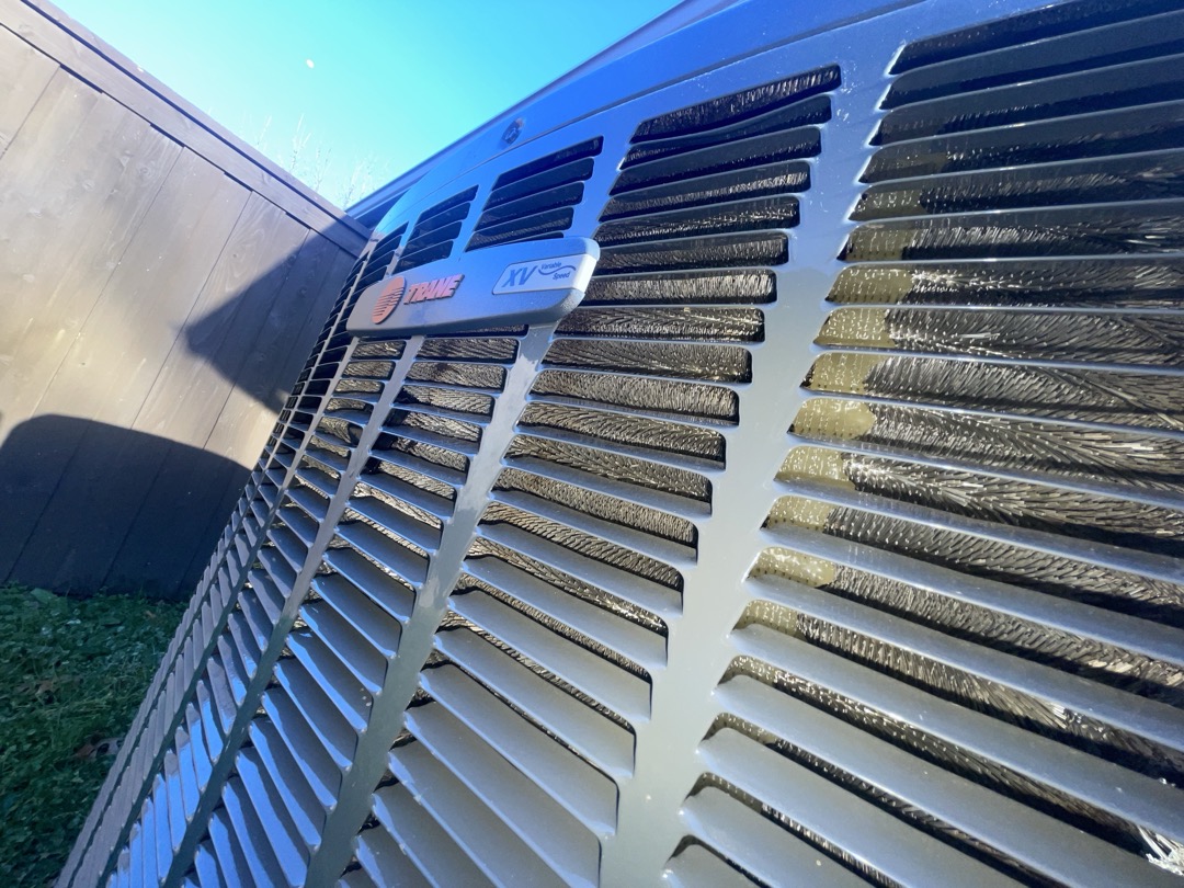 1. Rinsed condenser with water to promote heat exchange and reduce stress on system
2. Visually inspected condenser coil for debris/ dirty.
3. Inspected condenser fan motor.
4. Inspected condenser fan blades.
5. Inspected/ cleaned wiring connections.
6. Tested compressor/ condenser fan motor capacitor.
7. Checked compressor amp draw.
8. Checked condenser fan motor amp draw.
9. Inspected / replaced return filter.
10. Inspected return plenum for debris/ dirty.
11. Inspected evaporator coil.
12. Inspected blower motor/ blower wheel.
13. Checked blower amp draw.
14. Measured temperature differential from supply to return. 20 degrees measured.
15. Inspected drain lines and treated to prevent blockages 

Found large amount of dust in the return Plenum for the system being so new. Advised installation of Air scrubber to reduce particulate matter in the home by causing fine particulates to clump together and get picked up by the filter. Also recommend installation of surge protection to protec