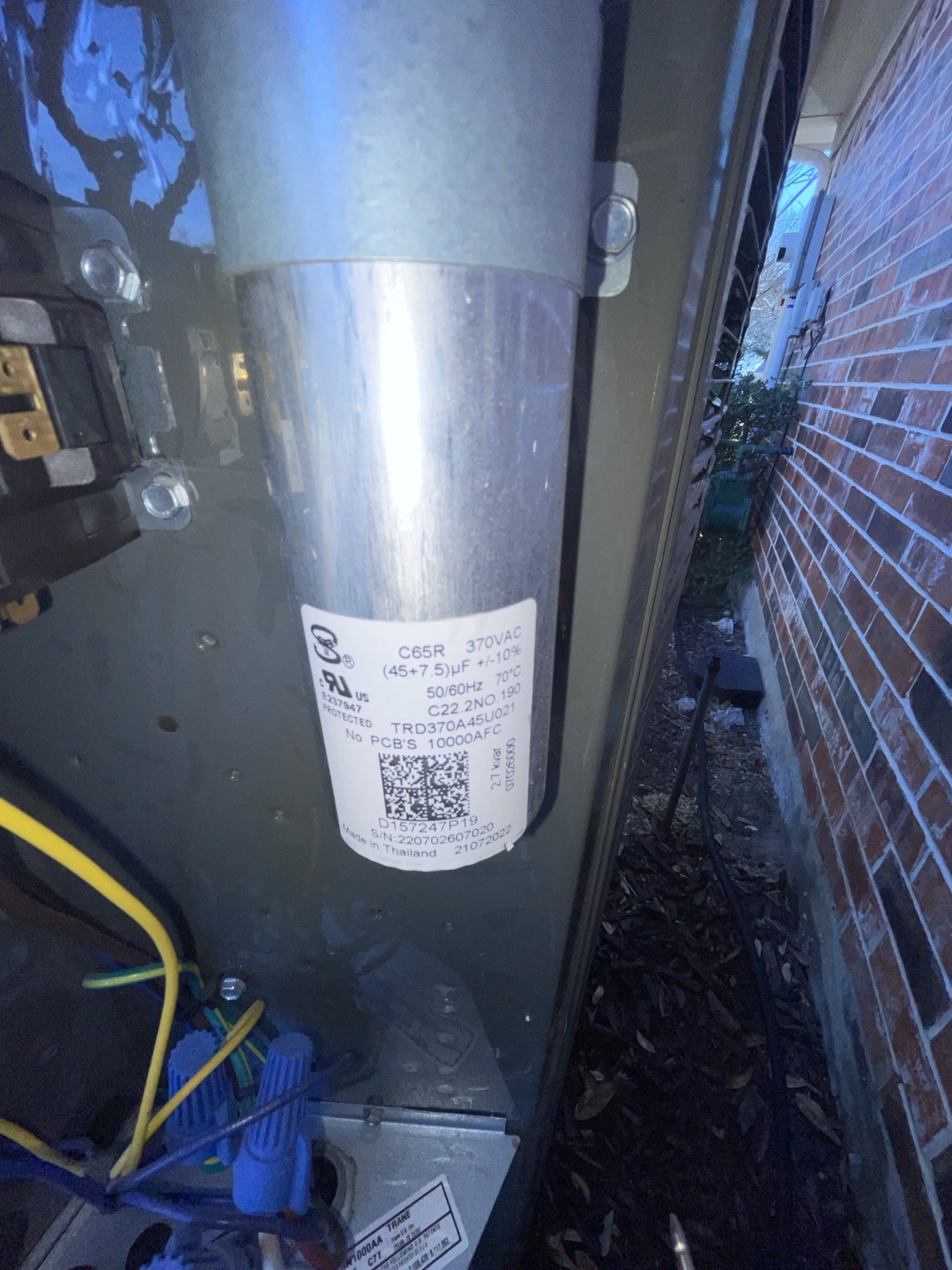 McKinney, TX - 1. Rinsed condenser with water to promote heat exchange and reduce stress on system
2. Visually inspected condenser coil for debris/ dirty.
3. Inspected condenser fan motor.
4. Inspected condenser fan blades.
5. Inspected/ cleaned wiring connections.
6. Tested compressor/ condenser fan motor capacitor.
7. Checked compressor amp draw.
8. Checked condenser fan motor amp draw.
9. Inspected / replaced return filter.
10. Inspected return plenum for debris/ dirty.
11. Inspected evaporator coil.
12. Inspected blower motor/ blower wheel.
13. Checked blower amp draw.
14. Measured temperature differential from supply to return. 20 degrees measured.
15. Inspected drain lines and treated to prevent blockages 

Found good amount of dust in ducts and air report showed high levels of particulate matter. Advised homeowner they could benefit from a  duct cleaning to improve air quality and reduce stress on system. Homeowner is not interested in insulation at this time, but will consider duct cleaning f