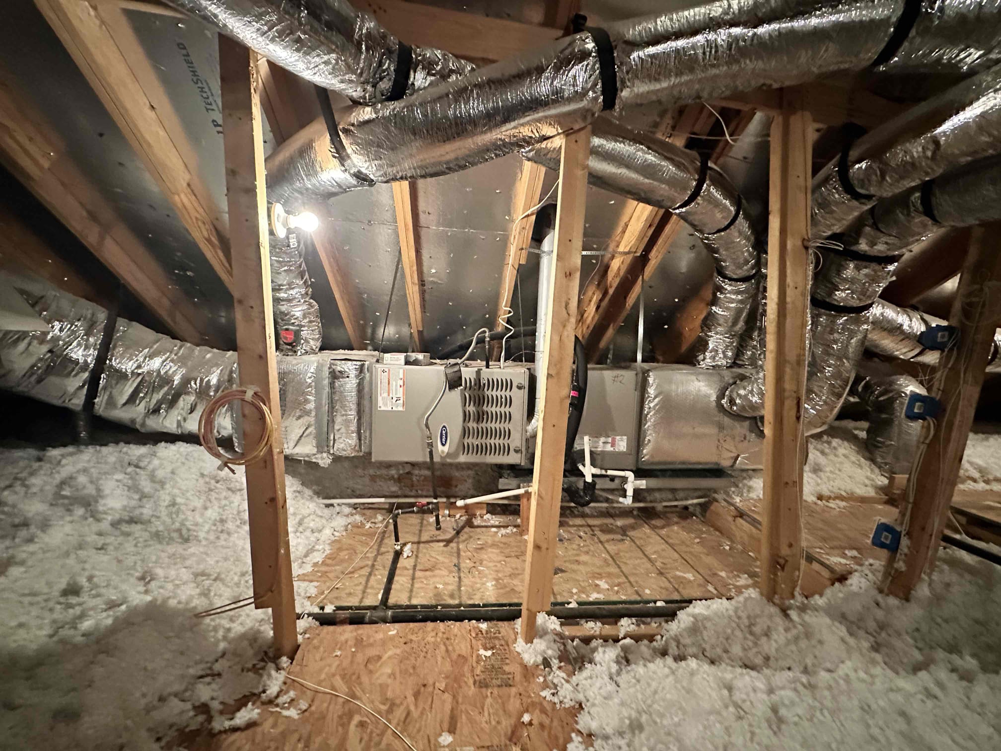 Customer wants to turn the u/s unit into the suite unit and attach the u/s ducts to the d/s unit. This means we will need to convert the d/s unit to zoning. I went through and built a material list. I told the customer to give us until next week to get the pricing to him. 