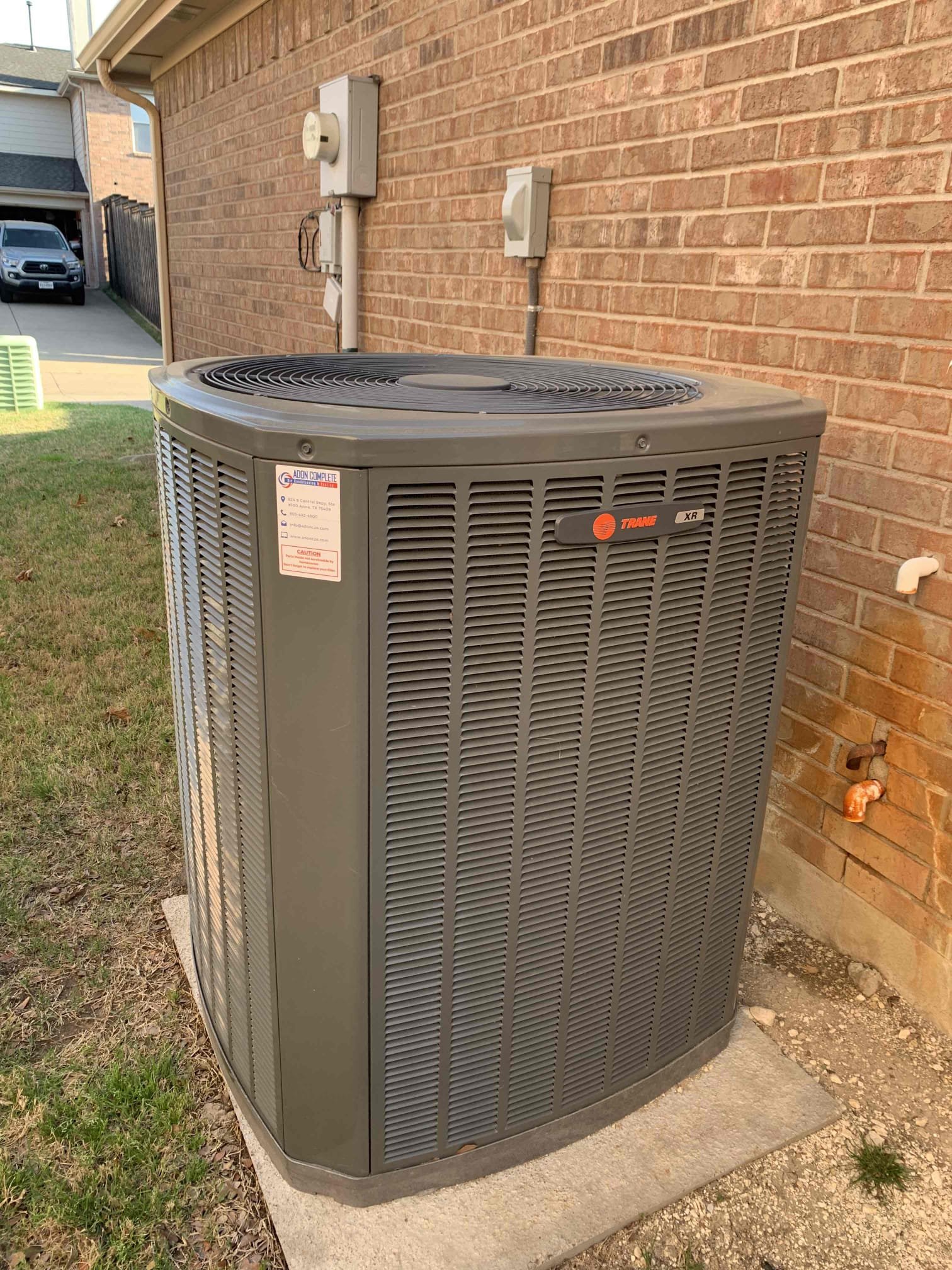 Frisco, TX - Upon completion of my thorough evaluation. I found that the evaporator and condenser coil could use a good deep cleaning. By cleaning both coils it can help maintain the performance and efficiency of the unit and help increase the life as well. I also found that the capacitor is the original capacitor from install and could benefit from being upgraded. Also the unit is over amping at 100 amps max amperage is at 124 amps. By installing a hard start kit, it can help the units compressor last longer by bringing those high amp down. By adding surge protection it can help protect the unit from lightning strikes and other types of power surges. 