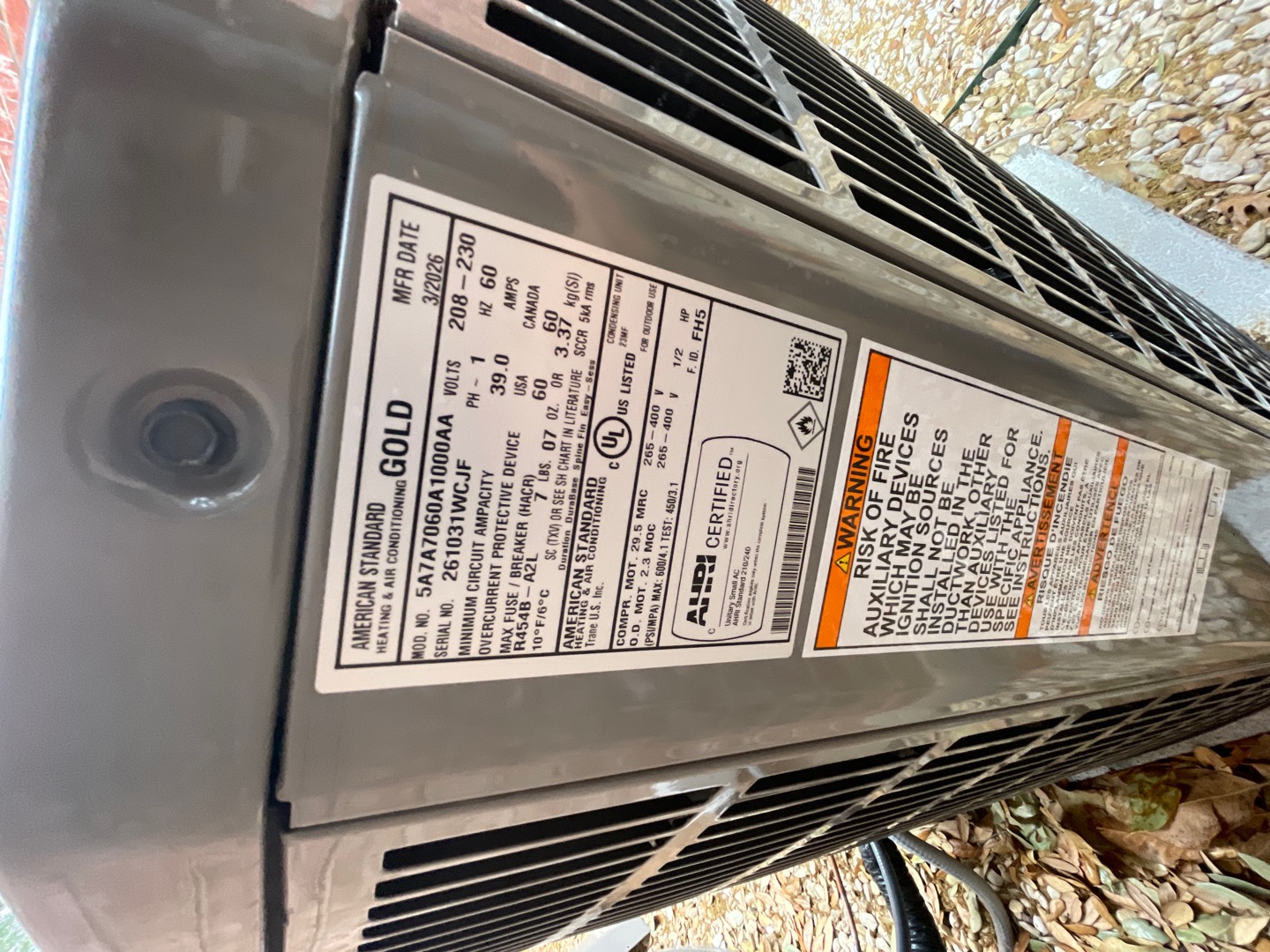 Allen, TX -  Came out today for QC visit on new install. Started inside at t-stat (Trane) turned system down to check over unit. System is level all wiring is good no error codes. Getting over 20 degree temp split. Drain line is draining at this time. System is clean and operating as designed. Outside unit is level all electrical components are good and tight. All components are operating as designed. Added 14 oz of 454b. Pressures were within manufacturer specifications. Tested normal heating operation. System in good working order upon departure. Thank you for your time.