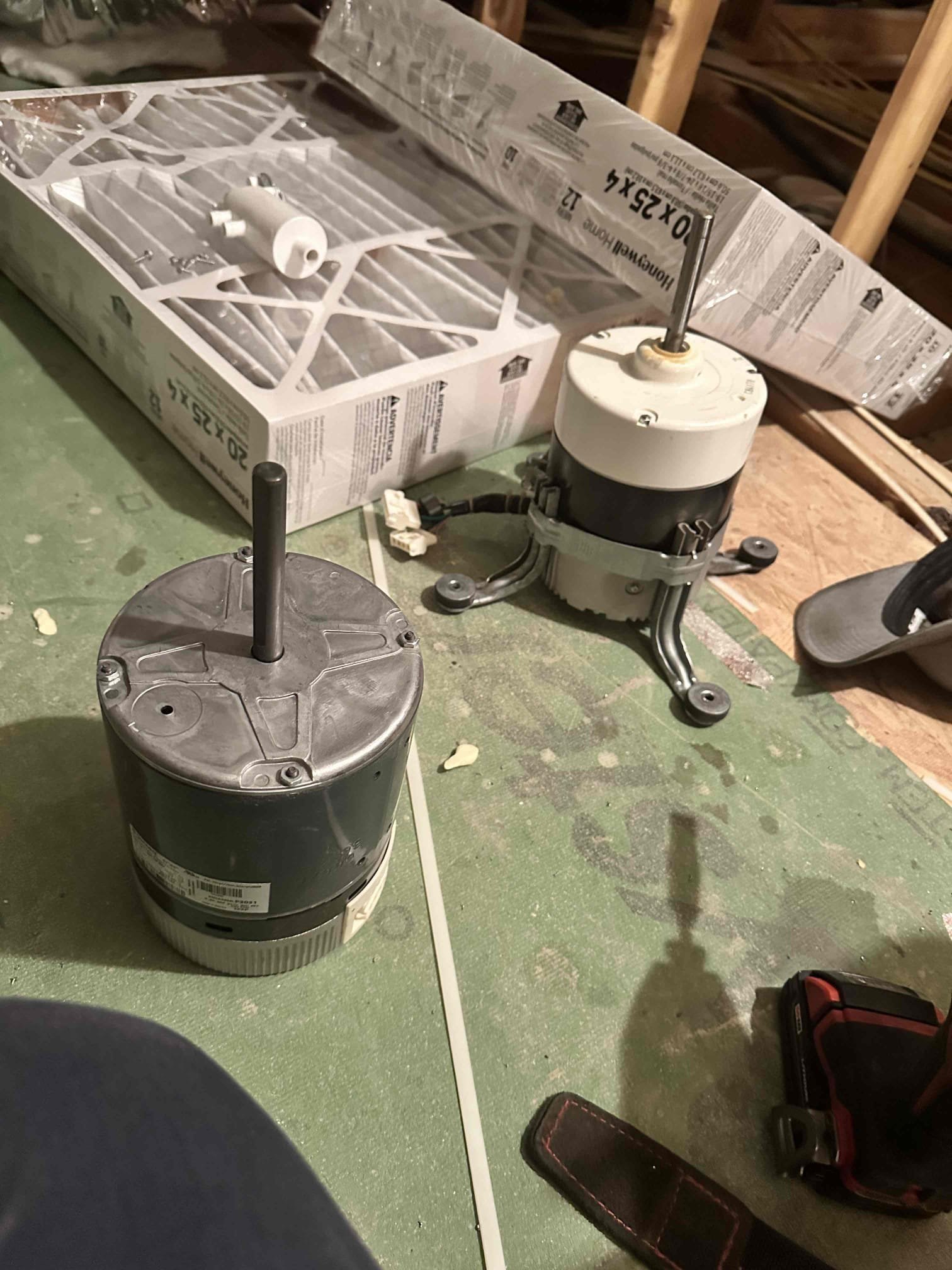 Replacement of a variable speed blower motor. 
1.unwiring the control board to cover panel can be removed 
2 removal of the blower assembly 
3. Removing the blower motor from the assembly 
4. Install new blower motor 
5. Install the cover plate 
6. Wire the system back 
7. Test the system for proper operation 

Upon completion, the system began giving a E13 code. This indicates that the system does not recognize the replacement motor. I spoke with tech support and trane. I was told that the system cannot recognize the motor unless the personality module is replaced. During initial diagnosis, I was not informed when ordering the motor that this would be an issue. The tech support guy said that since this is an “older” furnace that I cannot program it to recognize it.