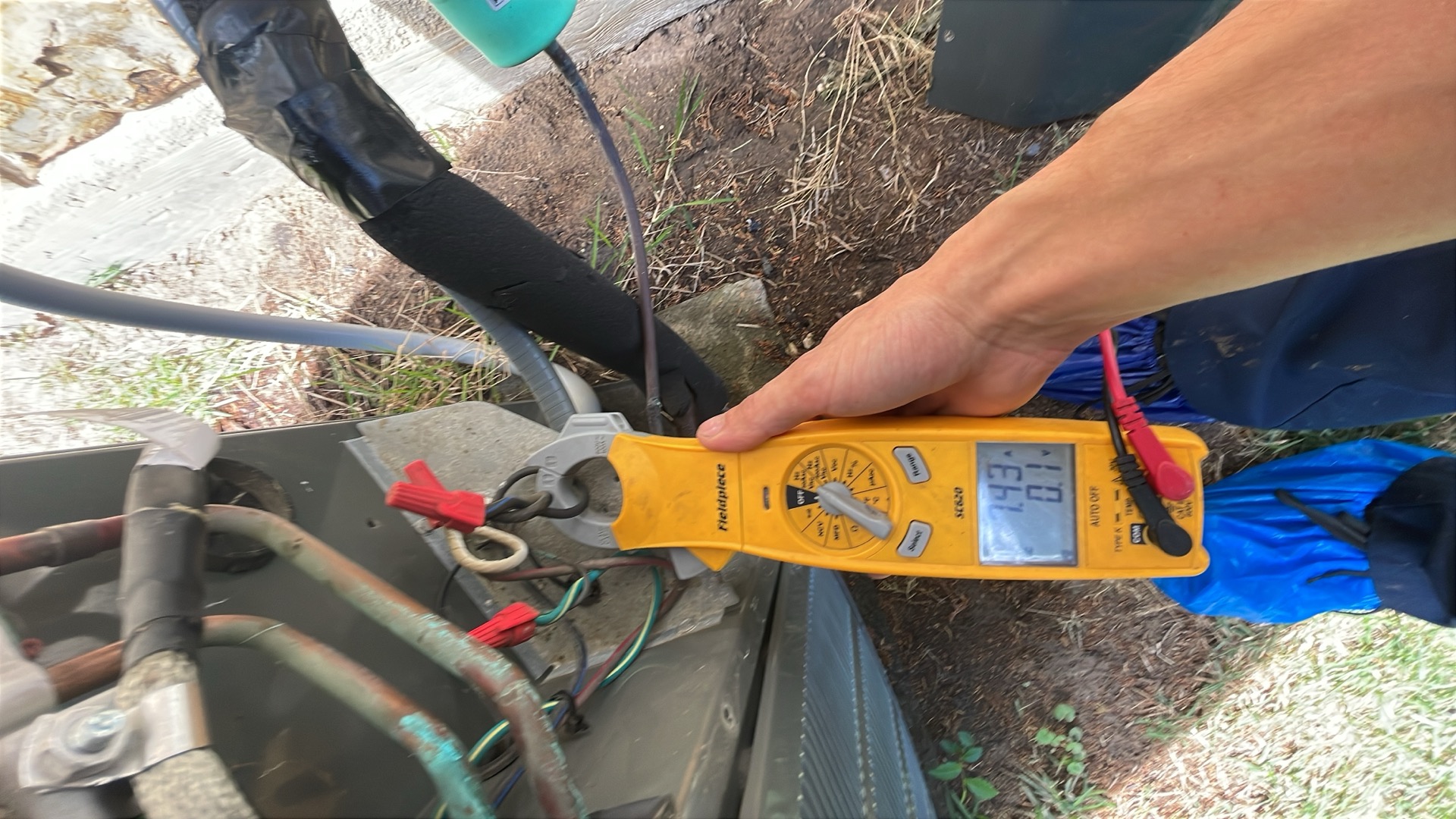 Van Alstyne, TX - Performed maintenance on 2020 Trane heat pump
1. Visually inspected condenser coil for leaks and abnormalities.
2. Inspected condenser fan motor, blades and bearings.
3. Inspected, cleaned, and, tightened wiring connections.
4. Measured capacitance of  compressor/fan motor capacitor.
5. Inspected and measured resistance of contactor
6. Measured compressor current draw.
7. Measured condenser fan motor amp draw.
8. Inspected and replaced return filter.
9. Inspected return plenum for dust or debris.
10. Inspected evaporator coil for cleanliness and oxidation.
11. Inspected blower motor/ blower wheel for dust and debris
12. Measured blower motor current draw.
13. Measured temperature differential from supply to return. 20 degrees measured.
14. Tested drain lines for proper drainage and treated to prevent blockages.
15. Rinsed condenser with water to promote heat exchange and reduce stress on system by removing dust and debris.

Found good amount of oxidation on the evaporator coil in the a