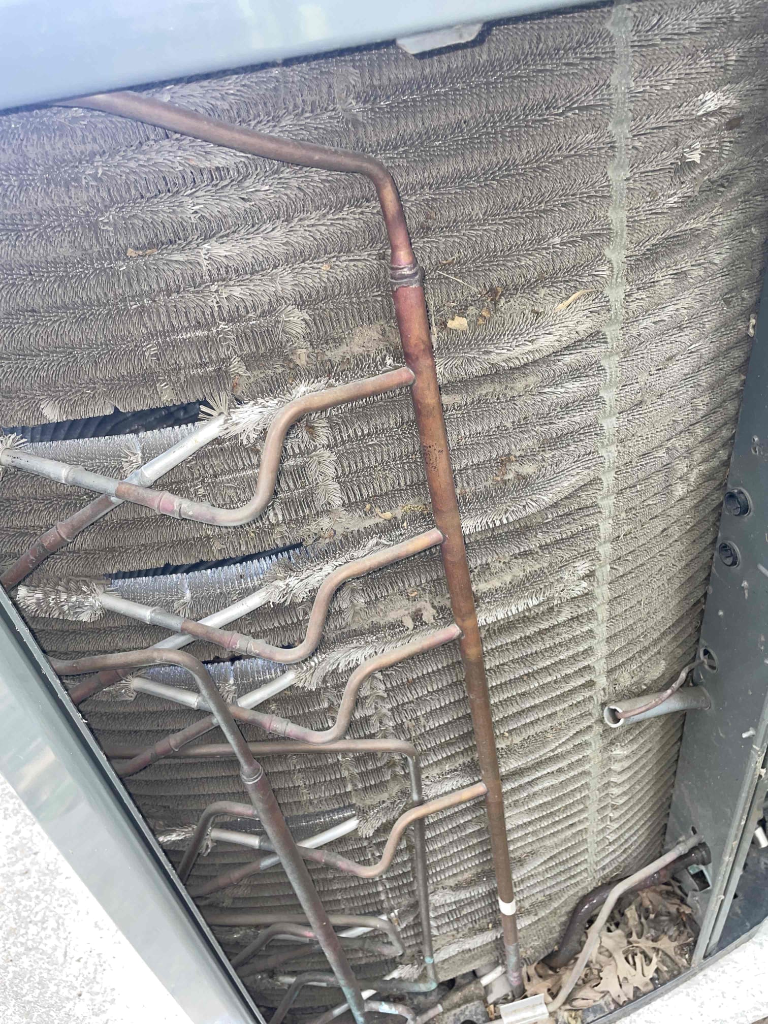 Anna, TX - 1. Visually inspected condenser coil for leaks and abnormalities.
2. Inspected condenser fan motor, blades and bearings.
3. Inspected, cleaned, and, tightened wiring connections.
4. Measured capacitance of  compressor/fan motor capacitor.
5. Inspected and measured resistance of contactor
6. Measured compressor current draw.
7. Measured condenser fan motor amp draw.
8. Inspected and replaced return filter.
9. Inspected return plenum for dust or debris.
10. Inspected evaporator coil for cleanliness and oxidation.
11. Inspected blower motor/ blower wheel for dust and debris
12. Measured blower motor current draw.
13. Measured temperature differential from supply to return. 20 degrees measured.
14. Tested drain lines for proper drainage and treated to prevent blockages.
15. Rinsed condenser with water to promote heat exchange and reduce stress on system by removing dust and debris.

Measured capacitance on the capacitor and found it to be testing within range. However, it is now five years