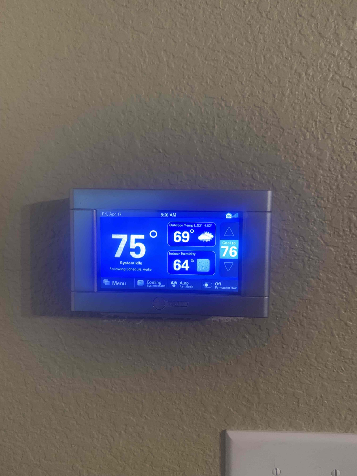 Anna, TX - Upon completion of my thorough evaluation, I found that he system is in need of a cleaning on the blower wheel, plenum boxes and duct work. I tested all of the electrical components on the inside unit all were testing within manufacturer specifications. I treated and tested the drain lines with totalc and water. I changed the filter for the client 20x25x4. Temperature being supplied to the home was at 48 degrees with 70 return air. On the outside unit I tested all electrical components, along with start and run amps of the compressor. All tested within manufacturer specifications. I rinsed the outside unit with water. Unit was cooling upon departure.