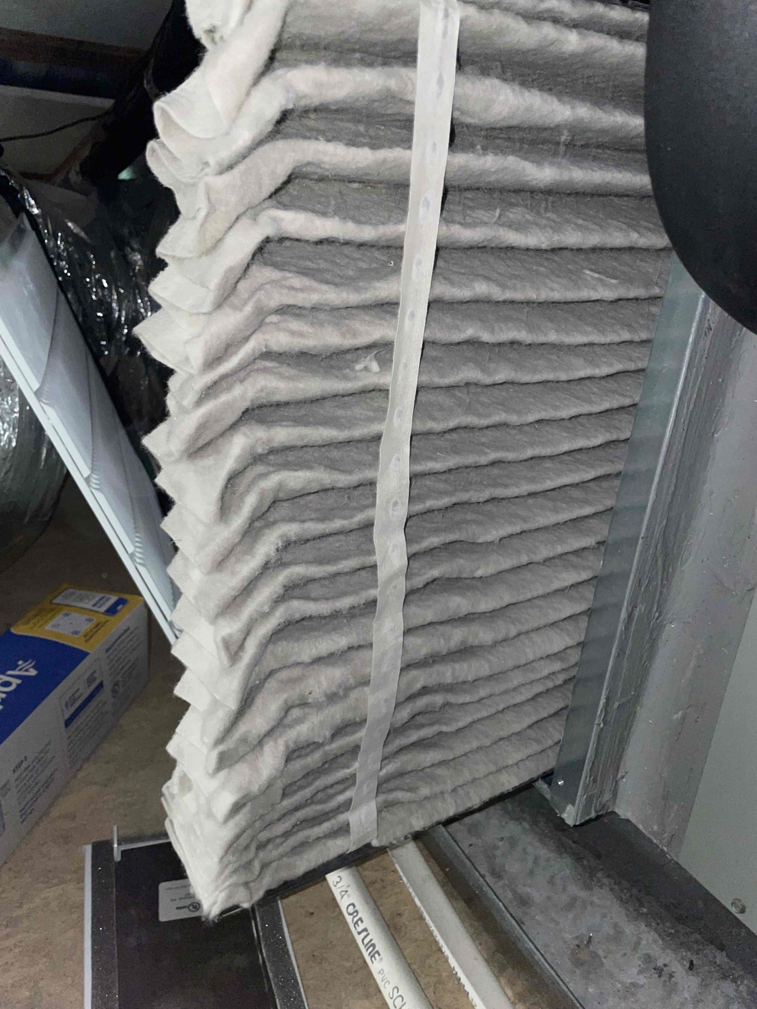 Anna, TX - 1. Visually inspected condenser coil for leaks and abnormalities.
2. Inspected condenser fan motor, blades and bearings.
3. Inspected, cleaned, and, tightened wiring connections.
4. Measured capacitance of  compressor/fan motor capacitor.
5. Inspected and measured resistance of contactor
6. Measured compressor current draw.
7. Measured condenser fan motor amp draw.
8. Inspected and replaced return filter.
9. Inspected return plenum for dust or debris.
10. Inspected evaporator coil for cleanliness and oxidation.
11. Inspected blower motor/ blower wheel for dust and debris
12. Measured blower motor current draw.
13. Measured temperature differential from supply to return. 20 degrees measured.
14. Tested drain lines for proper drainage and treated to prevent blockages.
15. Rinsed condenser with water to promote heat exchange and reduce stress on system by removing dust and debris.

Found rat chew hole on connection between coil and filter box. Sealed with mastic and notified homeowner. Fo