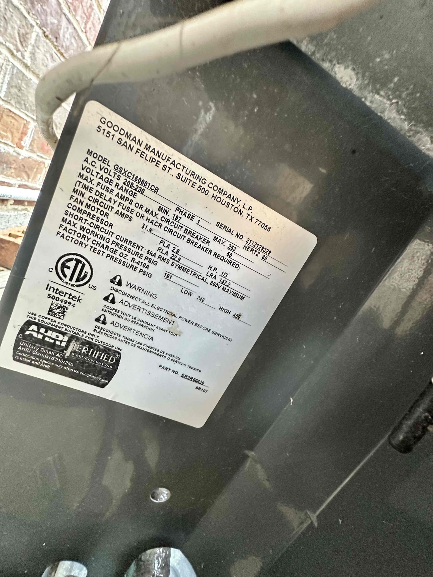 Anna, TX - I performed a single cooling maintenance on a 2021 gas system. I checked amps, capacitors, filters, electrical, drains, and safeties. I informed the customer that the system may be low on refrigerant but it is too early to tell. I advised upgrading the filtration, chemical washing the outdoor unit, and replacing a failing capacitor. Customer wants to wait to upgrade the filtration and chemical washing until they are done with nearby construction. Washing the outdoor unit may be the whole cause for my slightly low temperature split. Customer did not want to move forward with the capacitor at this time.