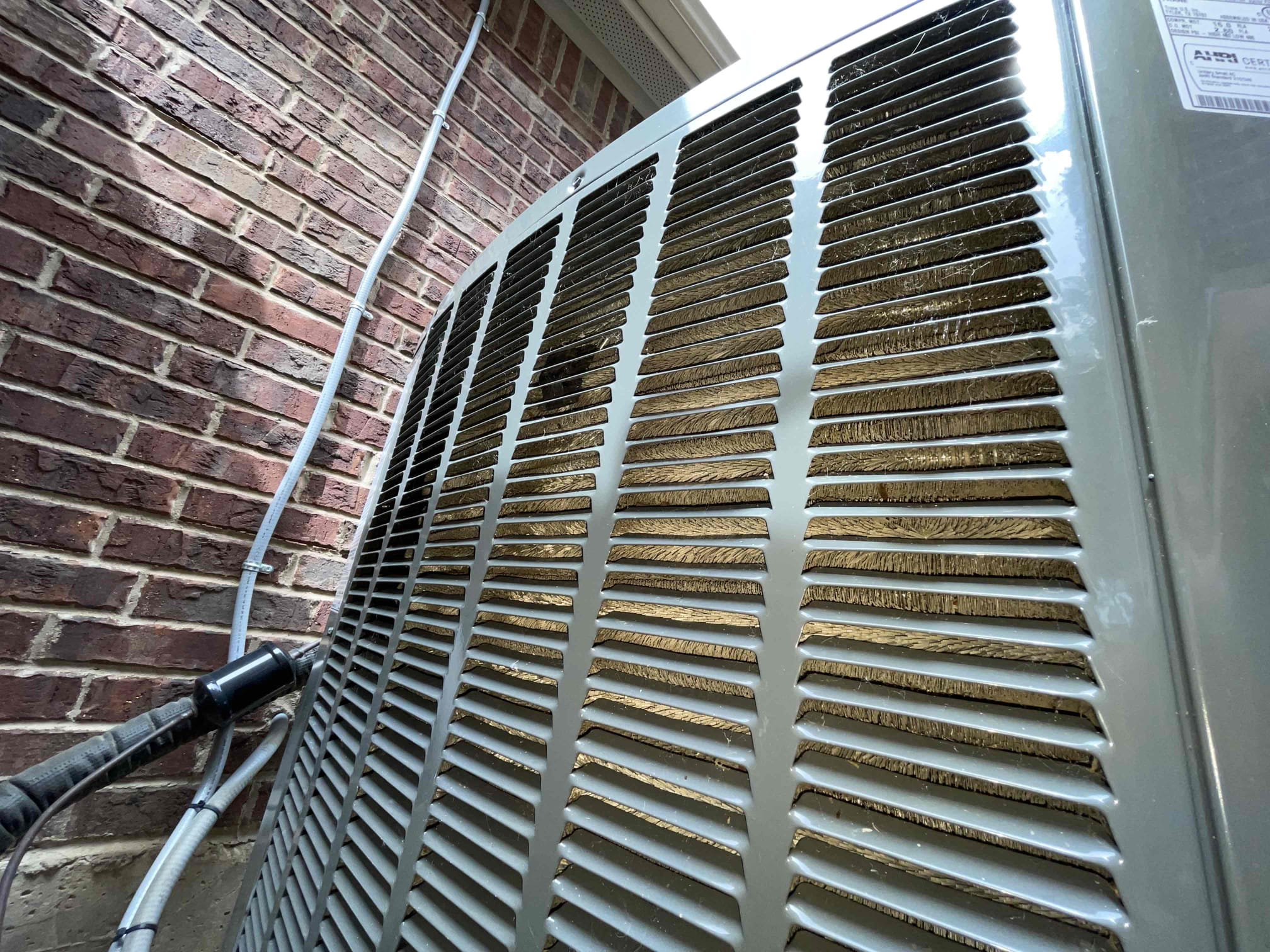 McKinney, TX - 1. Visually inspected condenser coil for leaks and abnormalities.
2. Inspected condenser fan motor, blades and bearings.
3. Inspected, cleaned, and, tightened wiring connections.
4. Measured capacitance of  compressor/fan motor capacitor.
5. Inspected and measured resistance of contactor
6. Measured compressor current draw.
7. Measured condenser fan motor amp draw.
8. Inspected and replaced return filter.
9. Inspected return plenum for dust or debris.
10. Inspected evaporator coil for cleanliness and oxidation.
11. Inspected blower motor/ blower wheel for dust and debris
12. Measured blower motor current draw.
13. Measured temperature differential from supply to return. 20 degrees measured.
14. Tested drain lines for proper drainage and treated to prevent blockages.
15. Rinsed condenser with water to promote heat exchange and reduce stress on system by removing dust and debris.

Found large amount of dust and debris in the return Plenum and ducts. I advised duct cleaning to remove dust
