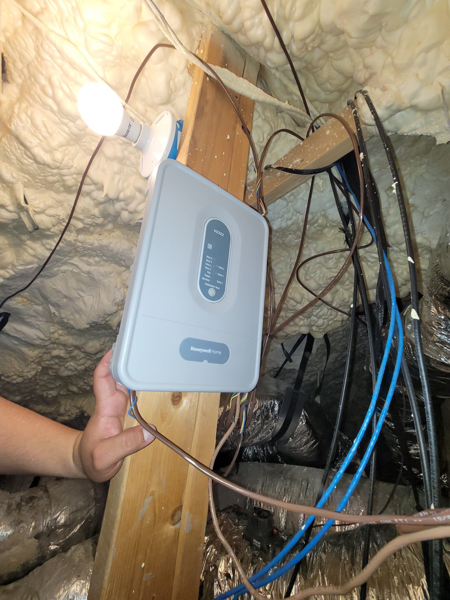 Sherman, TX - Zoned Cooling System Upgrade – Scope of Work

Current System Condition

The home currently operates on a single thermostat located on the first floor, which controls the entire two-story system. This creates a significant imbalance in comfort, particularly upstairs, where temperatures are consistently higher.

This issue is primarily caused by:
	•	Lack of independent temperature control for the second floor
	•	Heat naturally rising and accumulating upstairs
	•	Inability of the current system to distribute airflow based on demand

⸻

Proposed Solution: Custom Zoned Cooling System

To resolve these comfort issues, we are proposing a complete zoning upgrade that will allow independent temperature control between the upstairs and downstairs areas of the home.

⸻

System Design & Modifications

1. Ductwork Reconfiguration
	•	Modify and separate existing ductwork to create independent airflow paths for:
	•	Downstairs system
	•	Upstairs system (split into east and west zones)
	•	This will inv