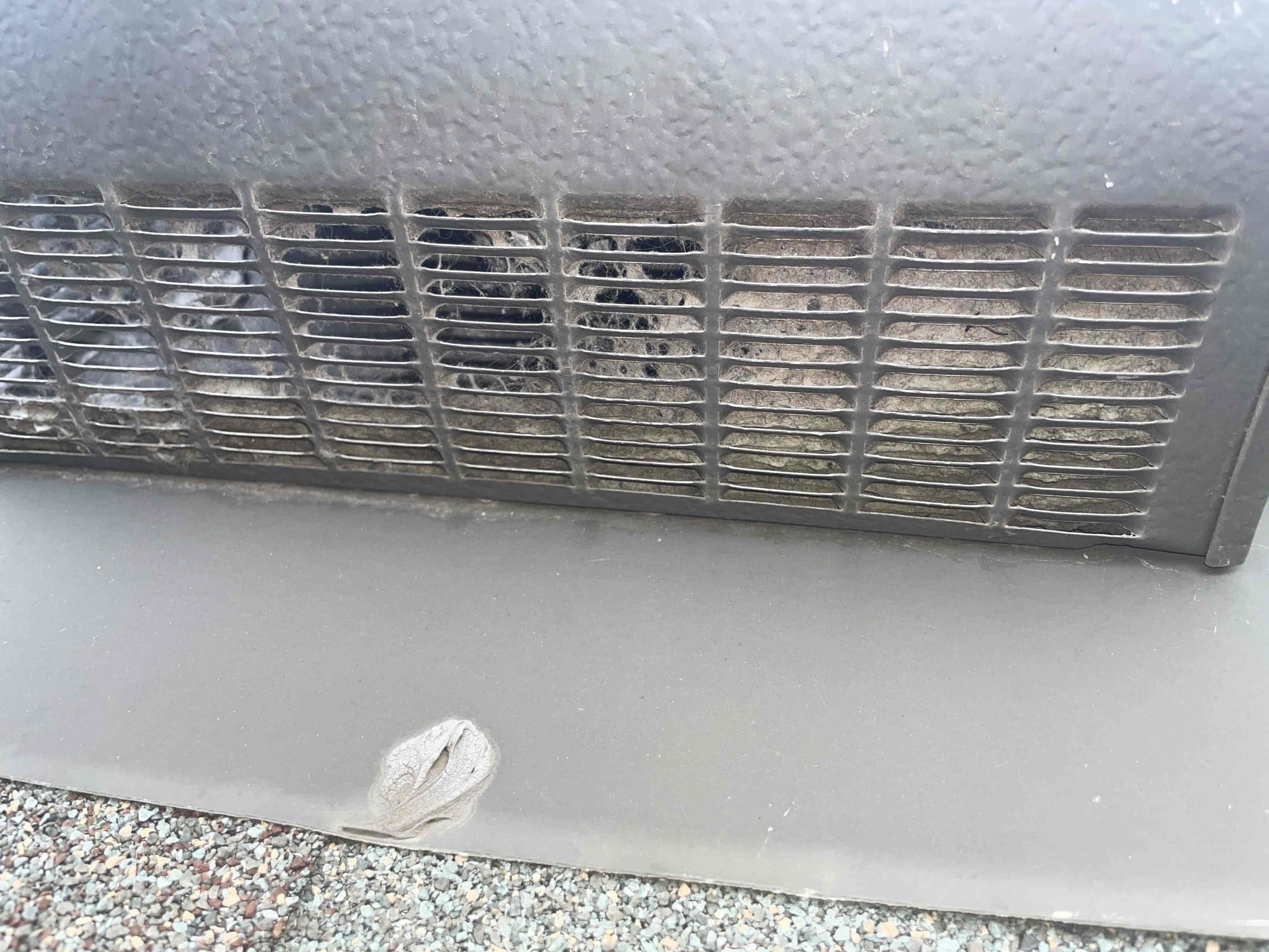 Melissa, TX - Could not complete dryer vent cleaning as dryer vent cap is not serviceable. Cap is tied in underneath shingles and could not be removed or opened without damaging shingles. If I were to clear the dryer vent all the lint would wind up stuck in the box on the roof and potentially create a worse blockage. Collected dispatch fee.