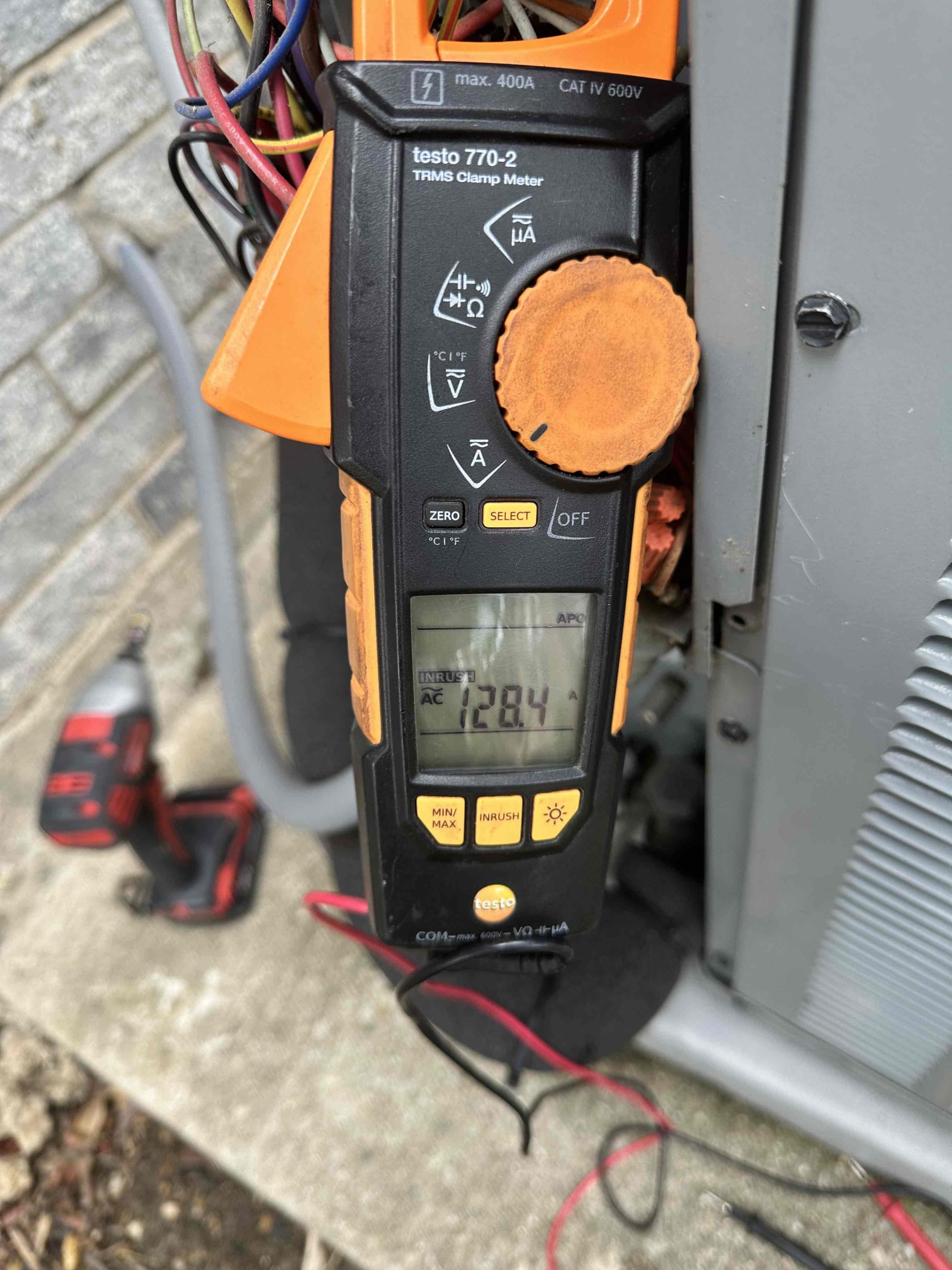 McKinney, TX - I performed a cooling maintenance on a 2017 zoned heat pump system. I checked amps, capacitors, filter, electrical, cleanliness, drains, safeties, and rinsed the outdoor unit. During my thorough evaluation, I determined that the system has a couple issues. The primary drain line is having a slow drain issue, the outdoor capacitor failed testing due to out of range charge, the compressor is starting with a high amp load, and the outdoor unit is in need of a deep cleaning due to stubborn debris and oxidation. I made the customer aware and presented options to address these issues at the time of service. 