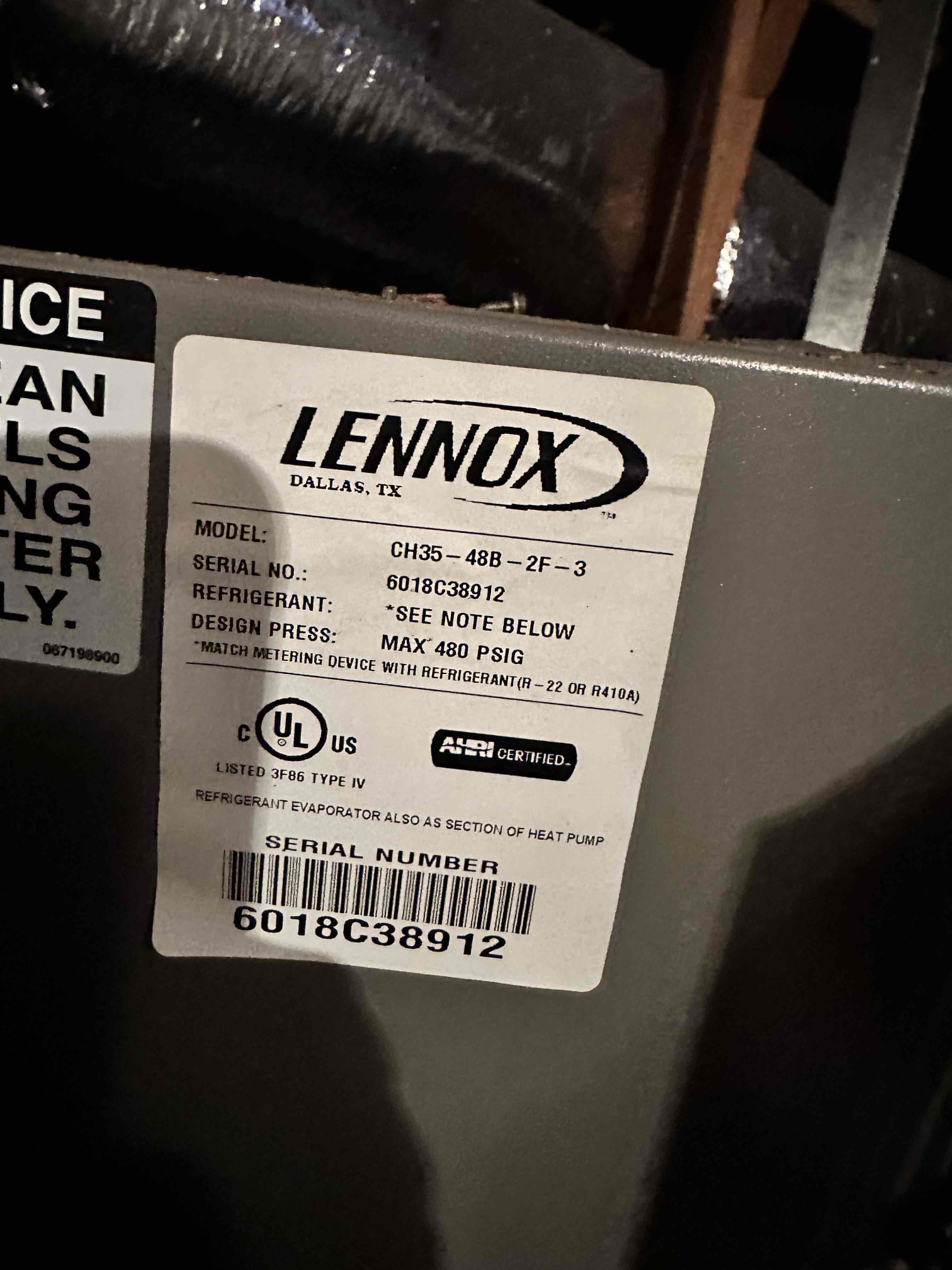Anna, TX - Upon arrival, I discovered that the system was fully operational. I observed that the emergency pan has sustained some serious water damage prompting me to check my refrigerant charge. After checking the refrigerant charge, I determined that the system has a refrigerant leak. I performed a quick visual inspection of the usual areas a leak happens. I discovered a substantial amount of oil in the evaporator coil primary pan. This indicated that there is a leak in the evaporator coil. I checked warranty on the equipment, and I discovered that the warranty expired due to it being not the original homeowner. I provided options from patches to permanent repair options. Customer elected to schedule for our comfort specialist to come out on Wednesday between 8am - 9am. I shut the outdoor unit off to prevent further damage to the equipment. 