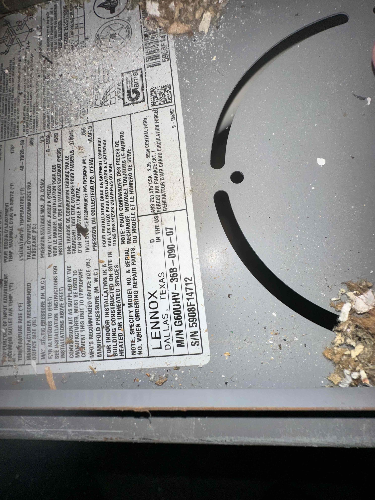 Anna, TX - Upon arrival, I discovered that the system was fully operational. I observed that the emergency pan has sustained some serious water damage prompting me to check my refrigerant charge. After checking the refrigerant charge, I determined that the system has a refrigerant leak. I performed a quick visual inspection of the usual areas a leak happens. I discovered a substantial amount of oil in the evaporator coil primary pan. This indicated that there is a leak in the evaporator coil. I checked warranty on the equipment, and I discovered that the warranty expired due to it being not the original homeowner. I provided options from patches to permanent repair options. Customer elected to schedule for our comfort specialist to come out on Wednesday between 8am - 9am. I shut the outdoor unit off to prevent further damage to the equipment. 